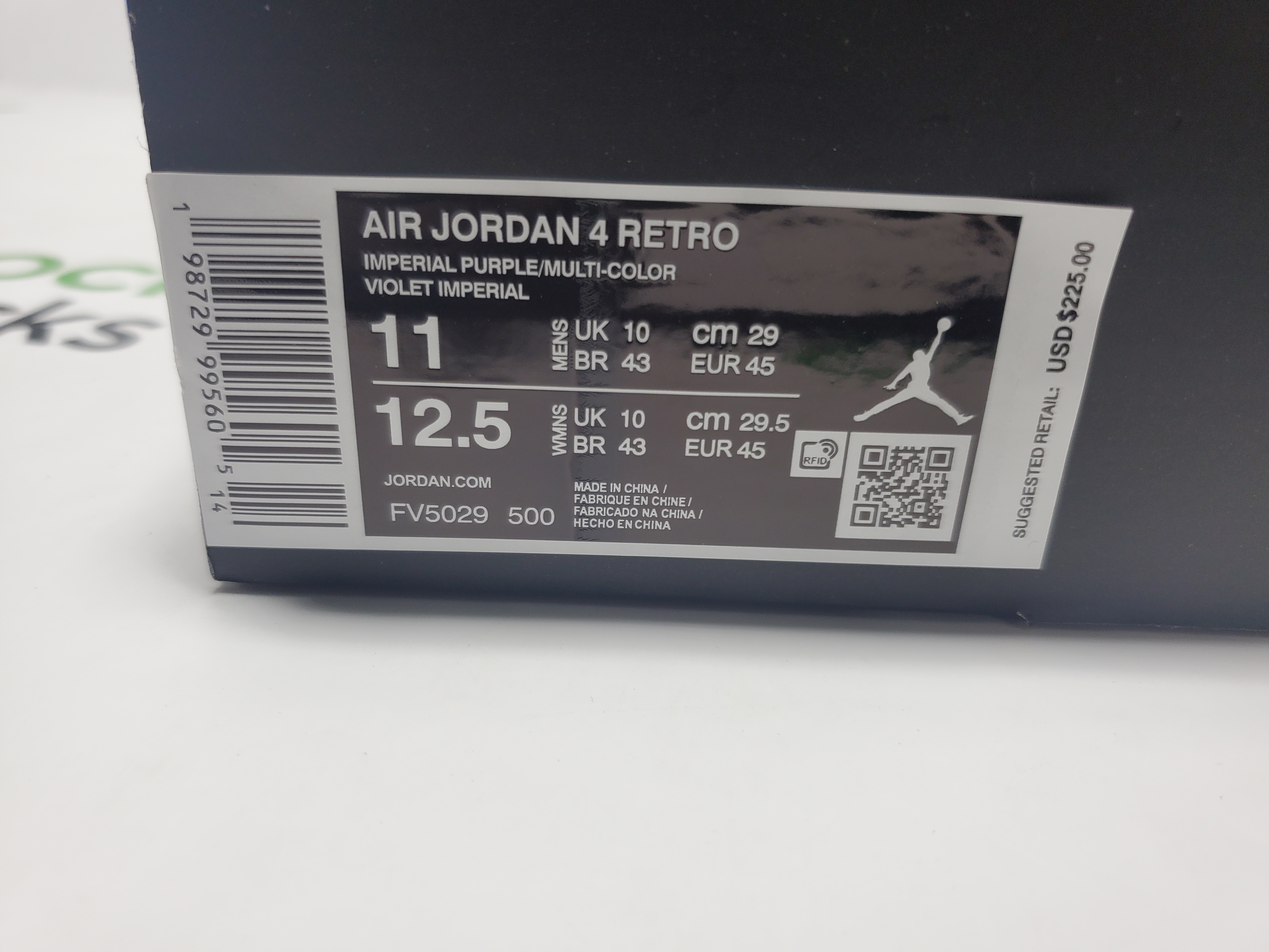 PK God Batch Air Jordan 4 Retro Lakers Purple FV5029-500 review Stockicks 00