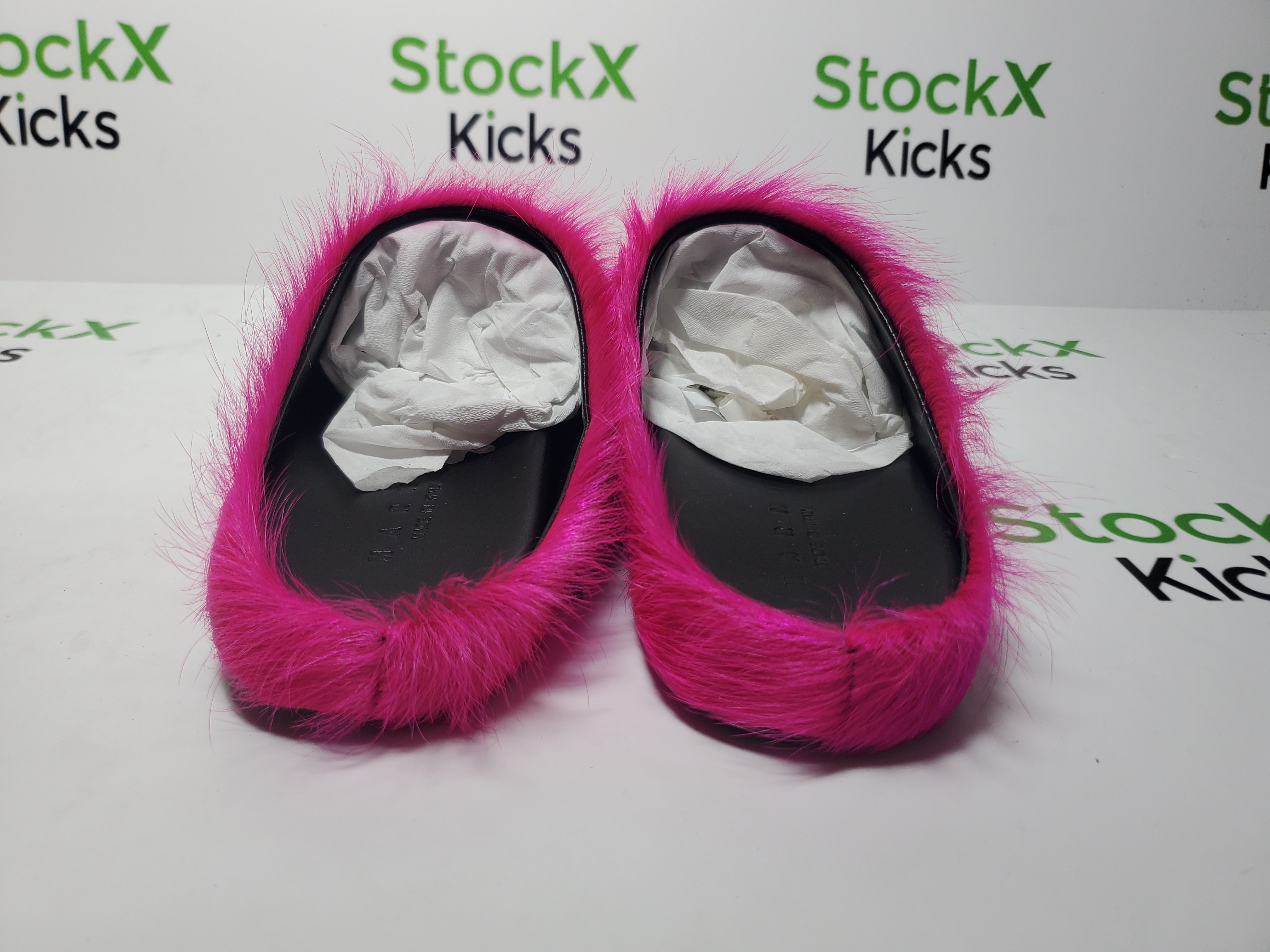 MARNI FUCHSIA Pink Fussbett Sabot Loafers Slide SBMR000600P412200C57 review Stockicks 02