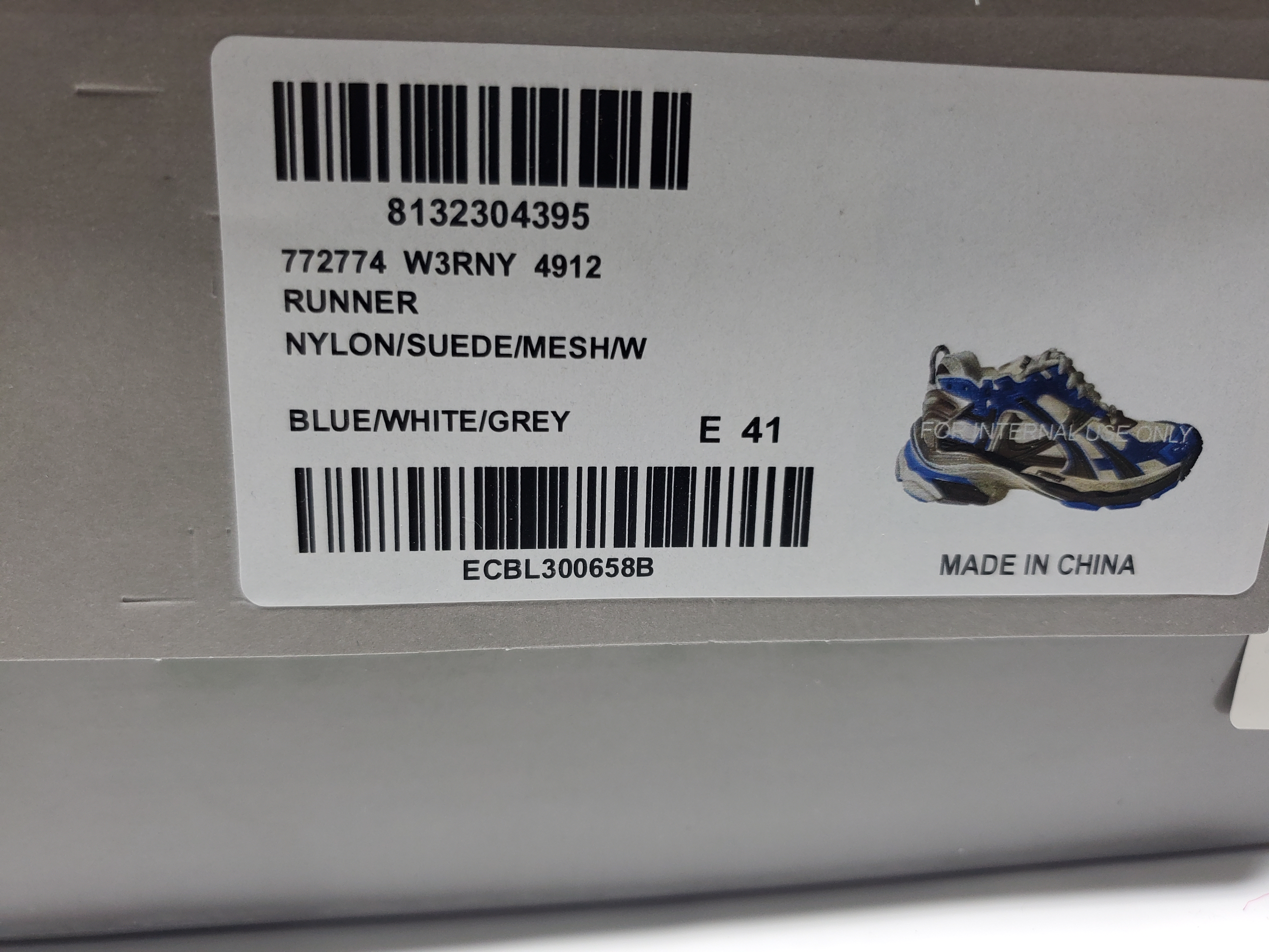 Balenciaga Runner Sneaker Worn-Out - Blue Grey 772774 W3RNY 4912 review Stockicks 00