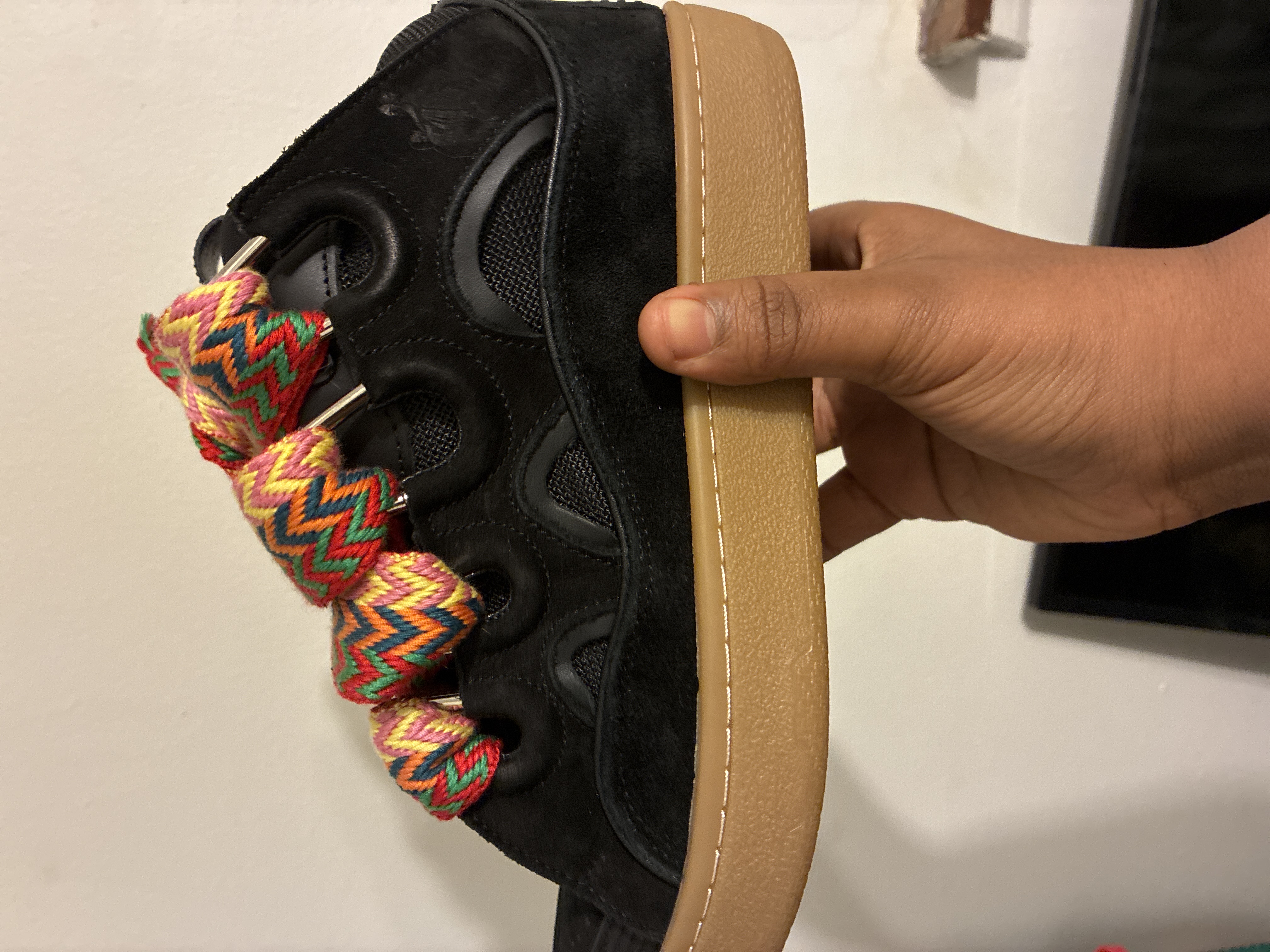 【TOP PK Batch】Lanvin Leather Curb Black PB  FM-SKRK11-DRAG-A2010 review Josh giddy 01