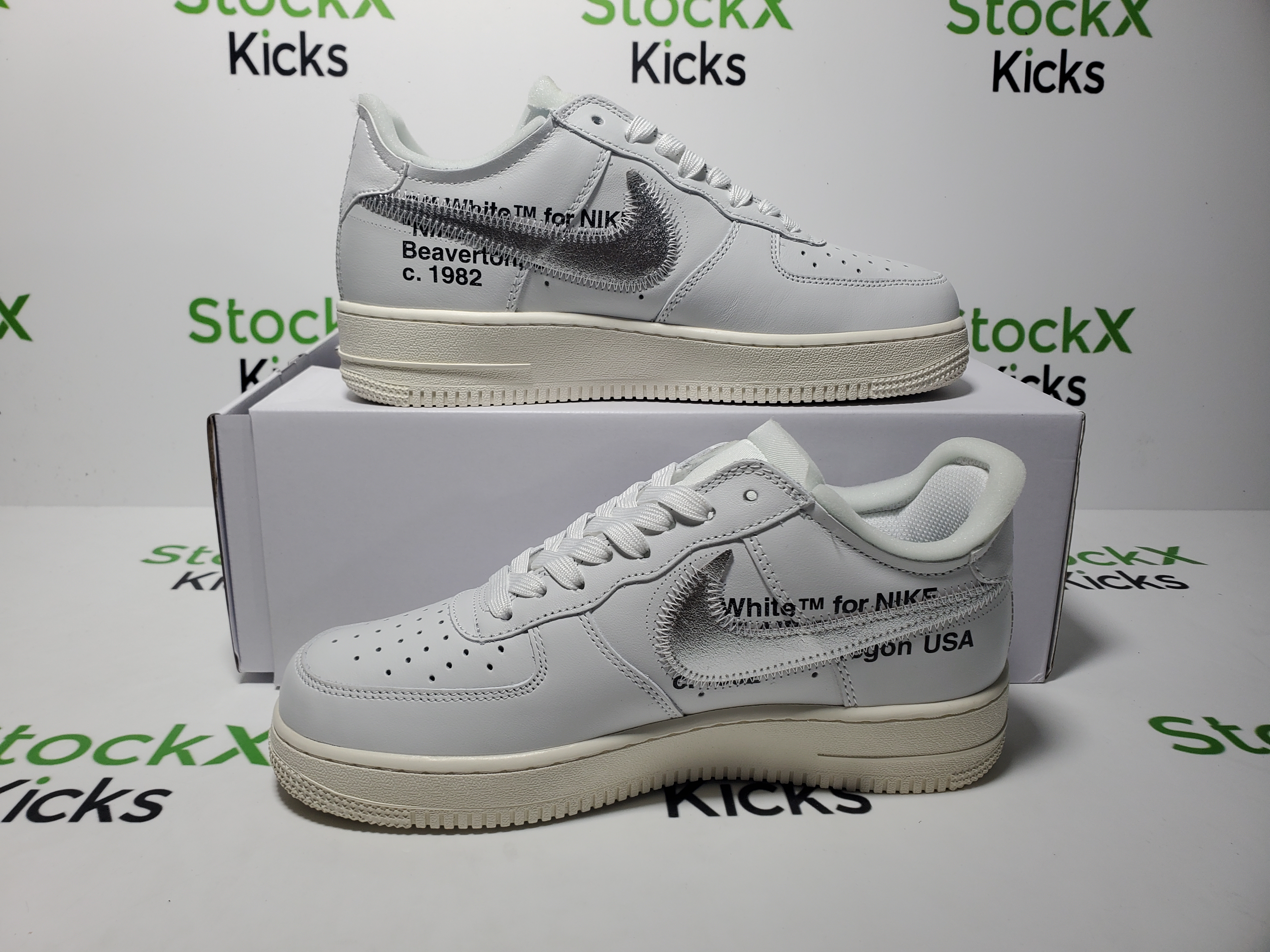 PK God Batch Nike Air Force 1 Low Virgil Abloh Off-White (AF100) AO4297-100 review Stocxkicks 06