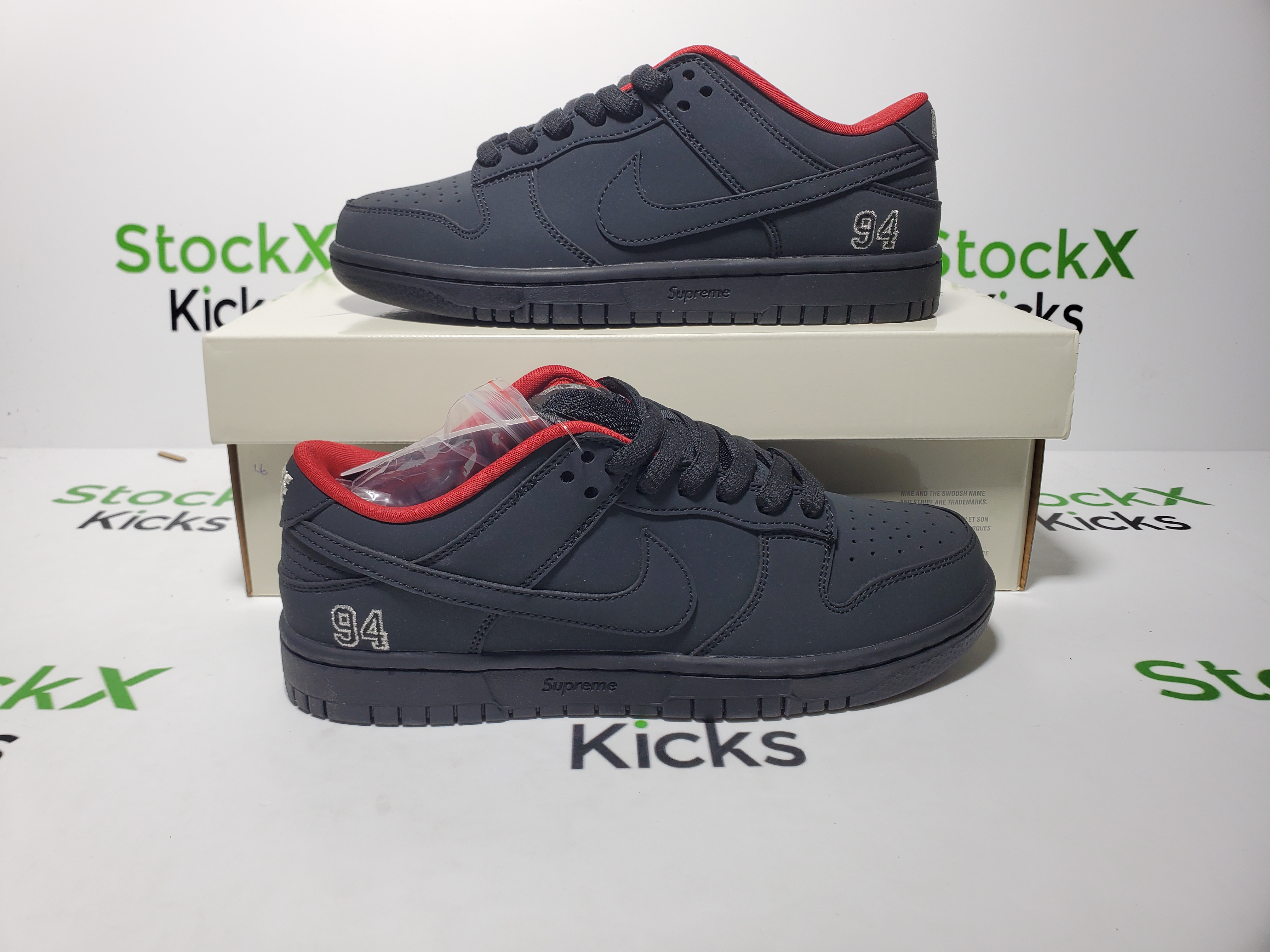 PK God Batch Nike SB Dunk Low Supreme 94 Black HQ8487-001 review stocxkicks 05