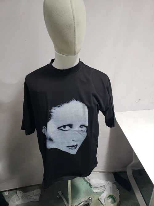 Balenciaga 25ss Mina Portrait Album Printed T-shirt Black review 