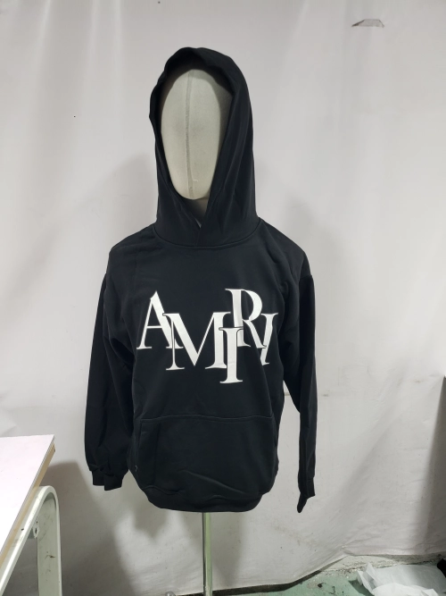 AMIRI Staggered Hoodie #9288 Black/White review 
