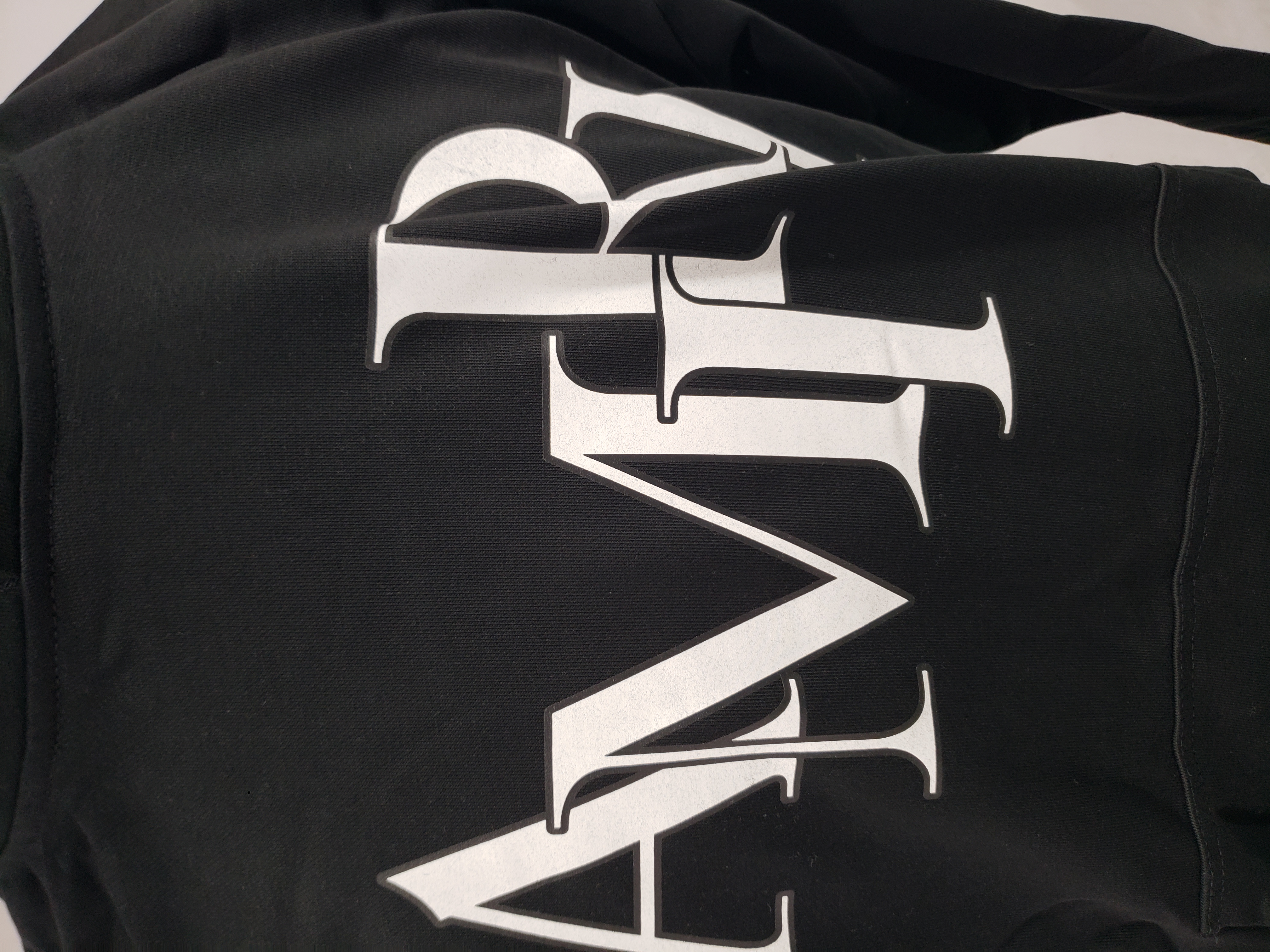 AMIRI Staggered Hoodie #9288 Black/White review Stockxkicksvip 01