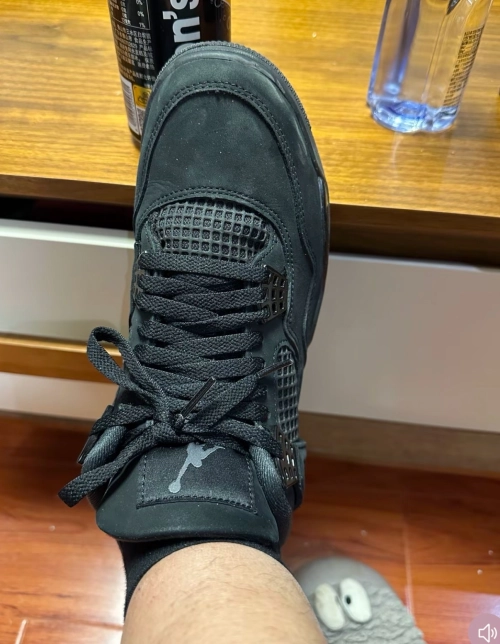 【TOP PK Batch】PK God Batch Air Jordan 4 Retro Black Cat CU1110-010 review 