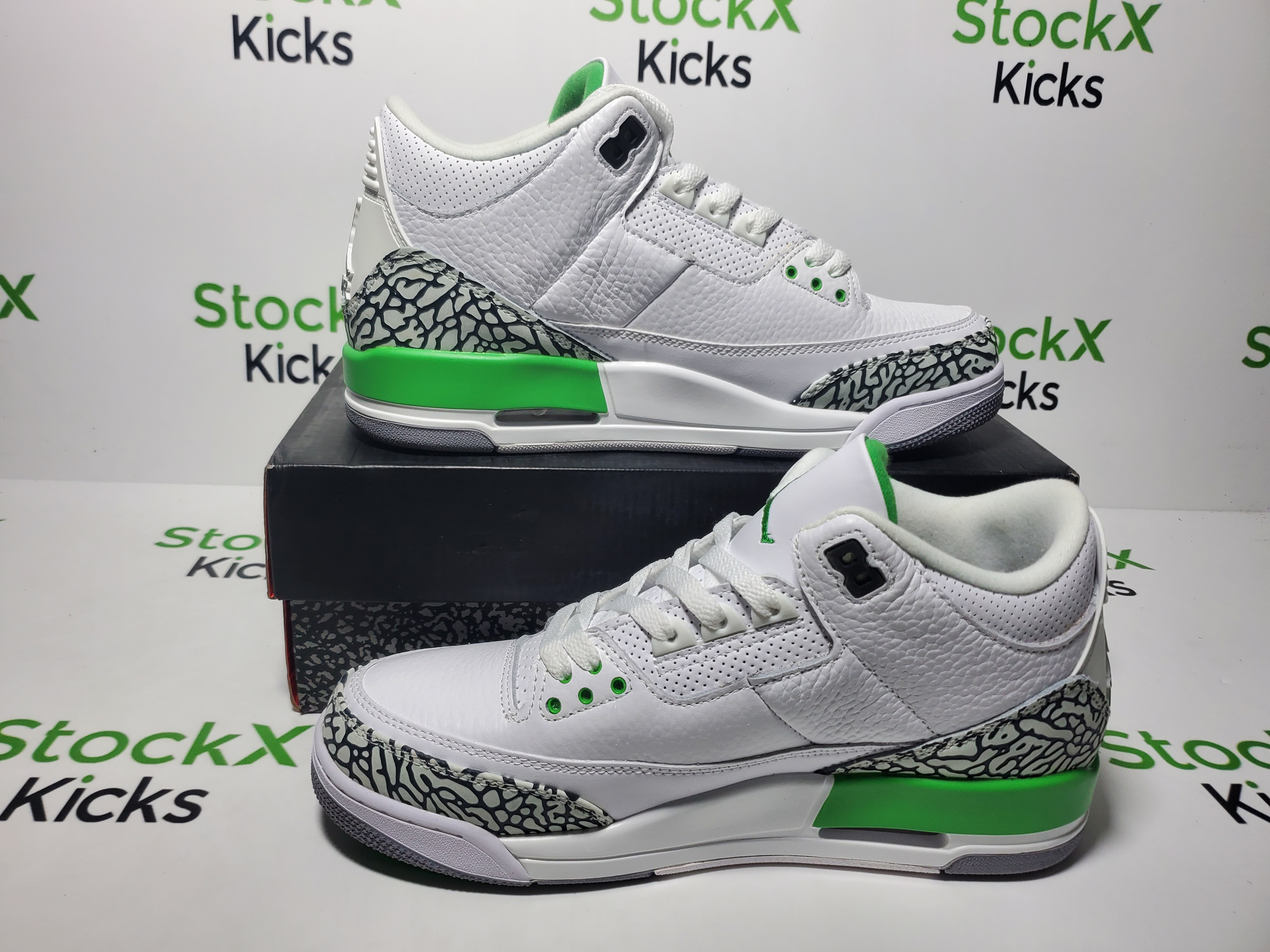 PK God Batch Air Jordan 3 Retro Lucky Green CK9246-136 review Stockxkicksvip 01