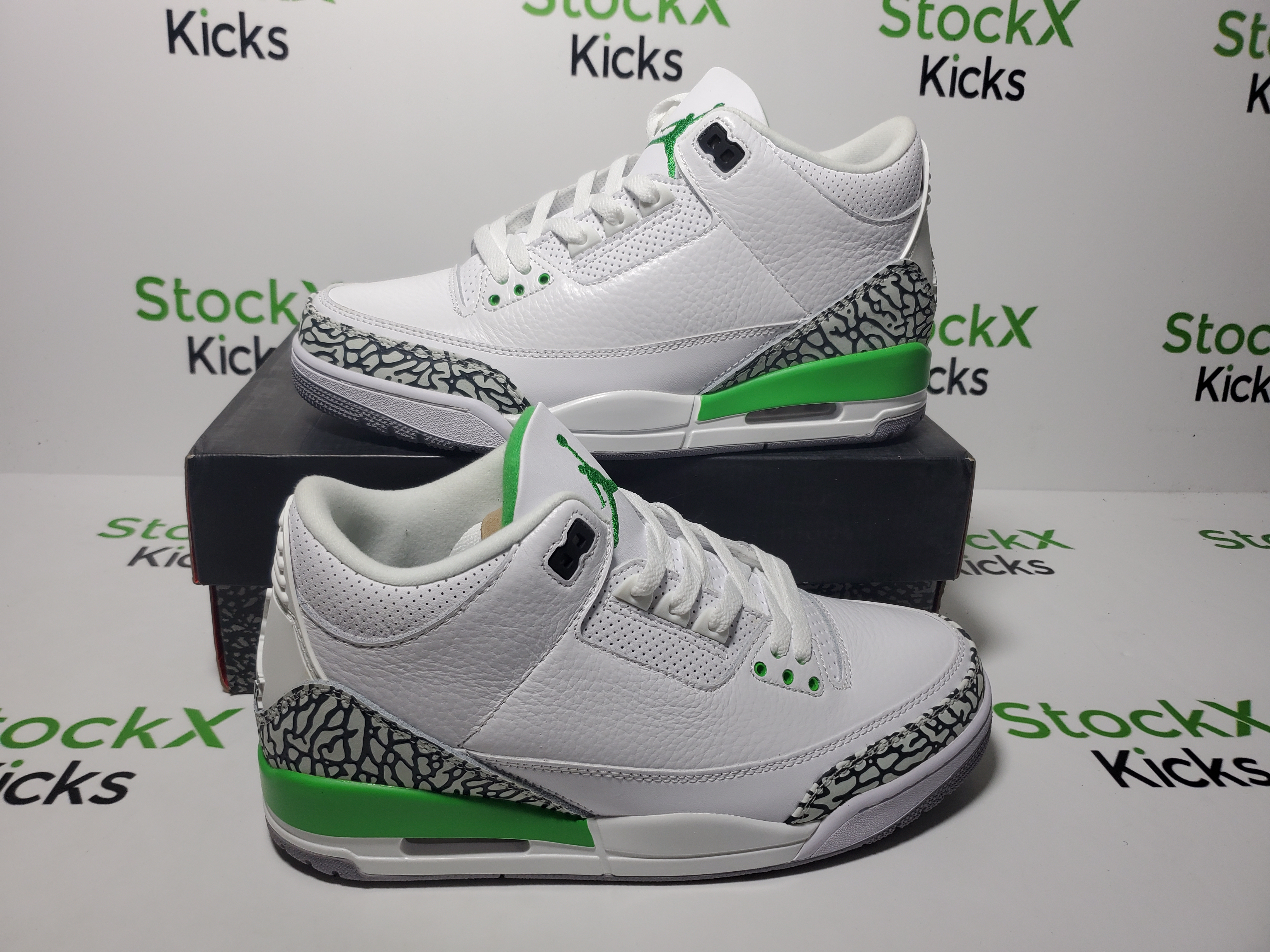 PK God Batch Air Jordan 3 Retro Lucky Green CK9246-136 review Stockxkicksvip 02
