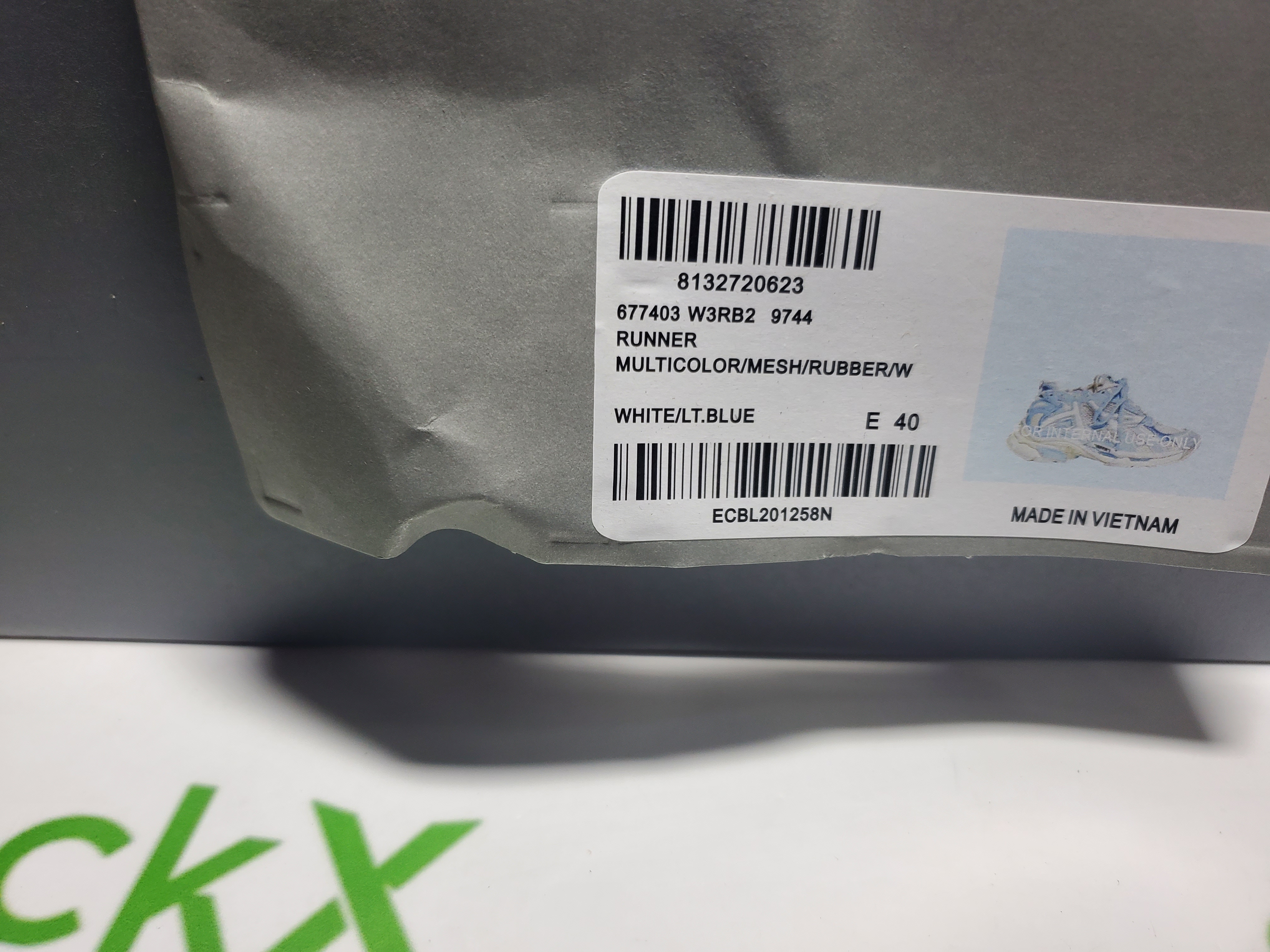 Balenciaga Runner White Light Blue 677402 W3RB2 9744 review 0