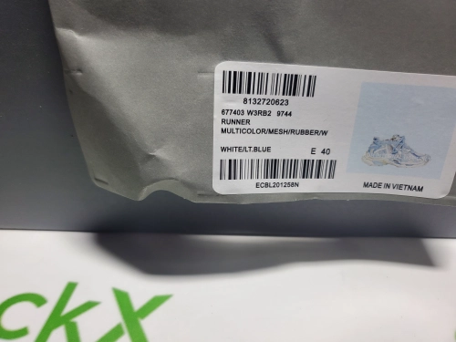 Balenciaga Runner White Light Blue 677402 W3RB2 9744 review 