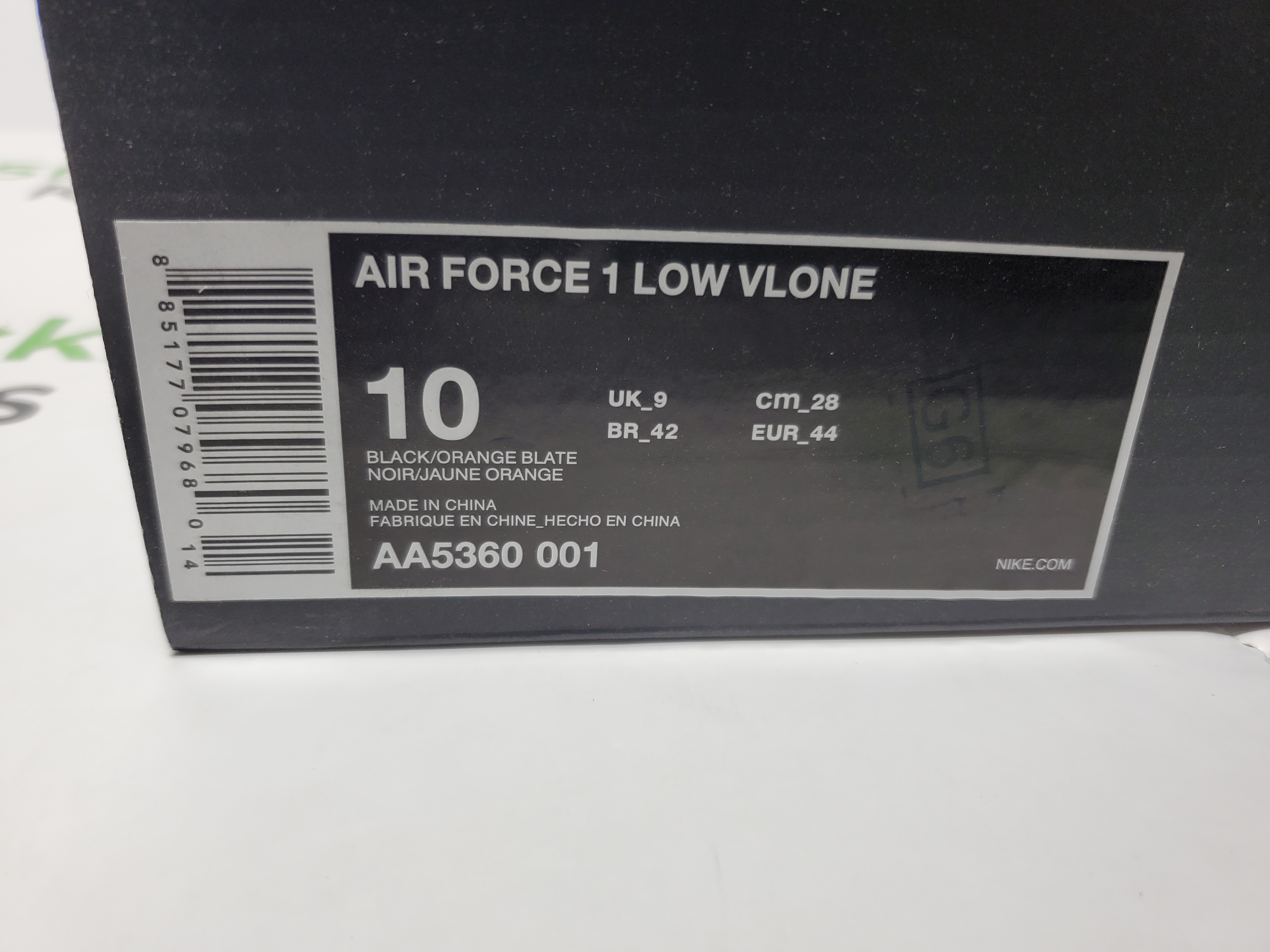LJR Batch Nike Air Force 1 Low VLONE AA5360-001 review 0