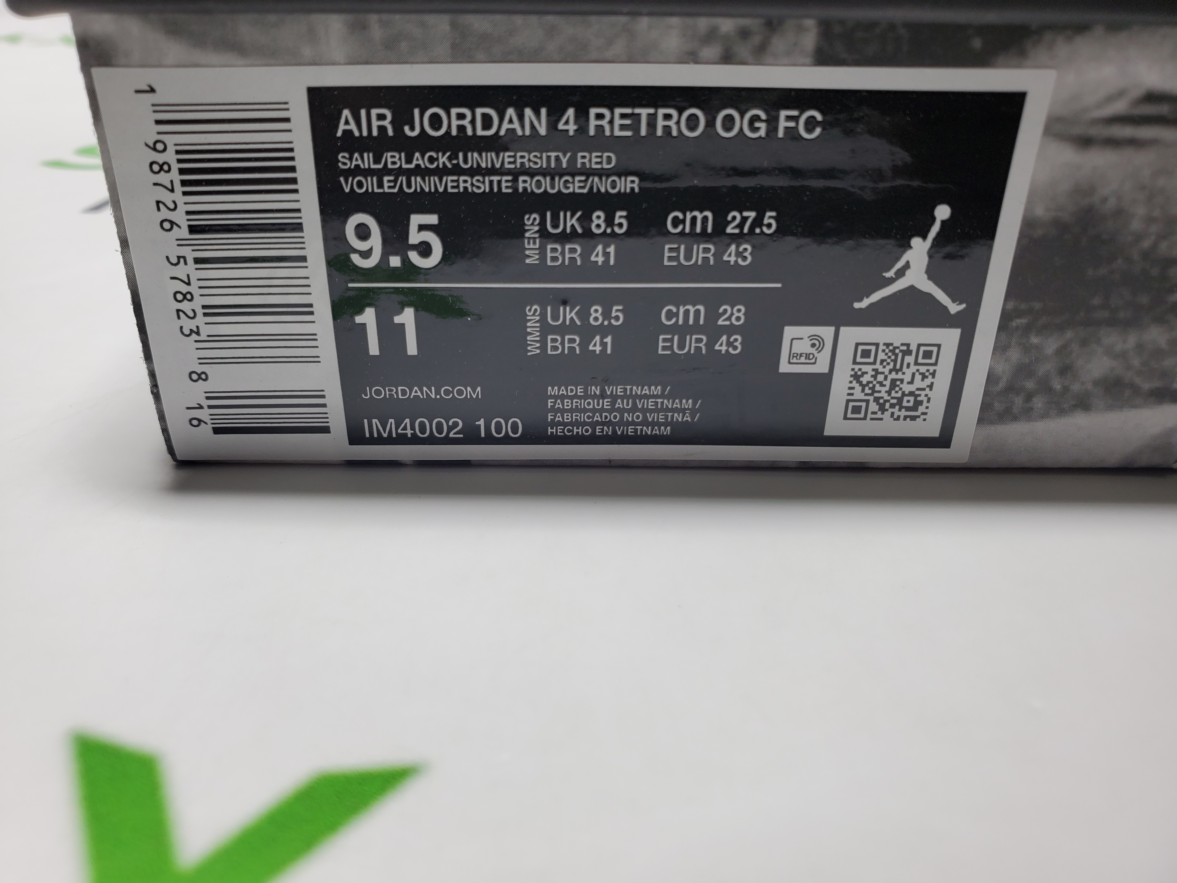 PK God Batch Air Jordan 4 Retro White Black And Red IM4002-100 review 0
