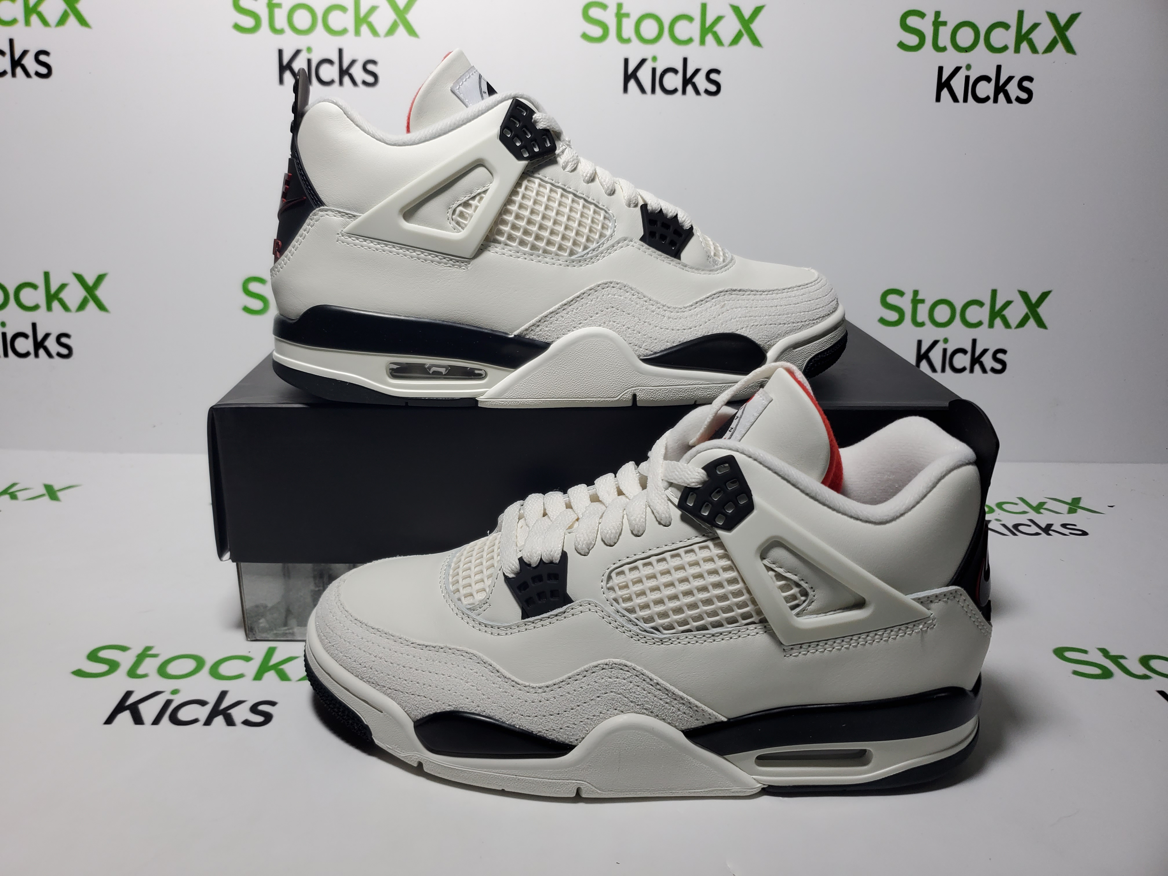 PK God Batch Air Jordan 4 Retro White Black And Red IM4002-100 review 1