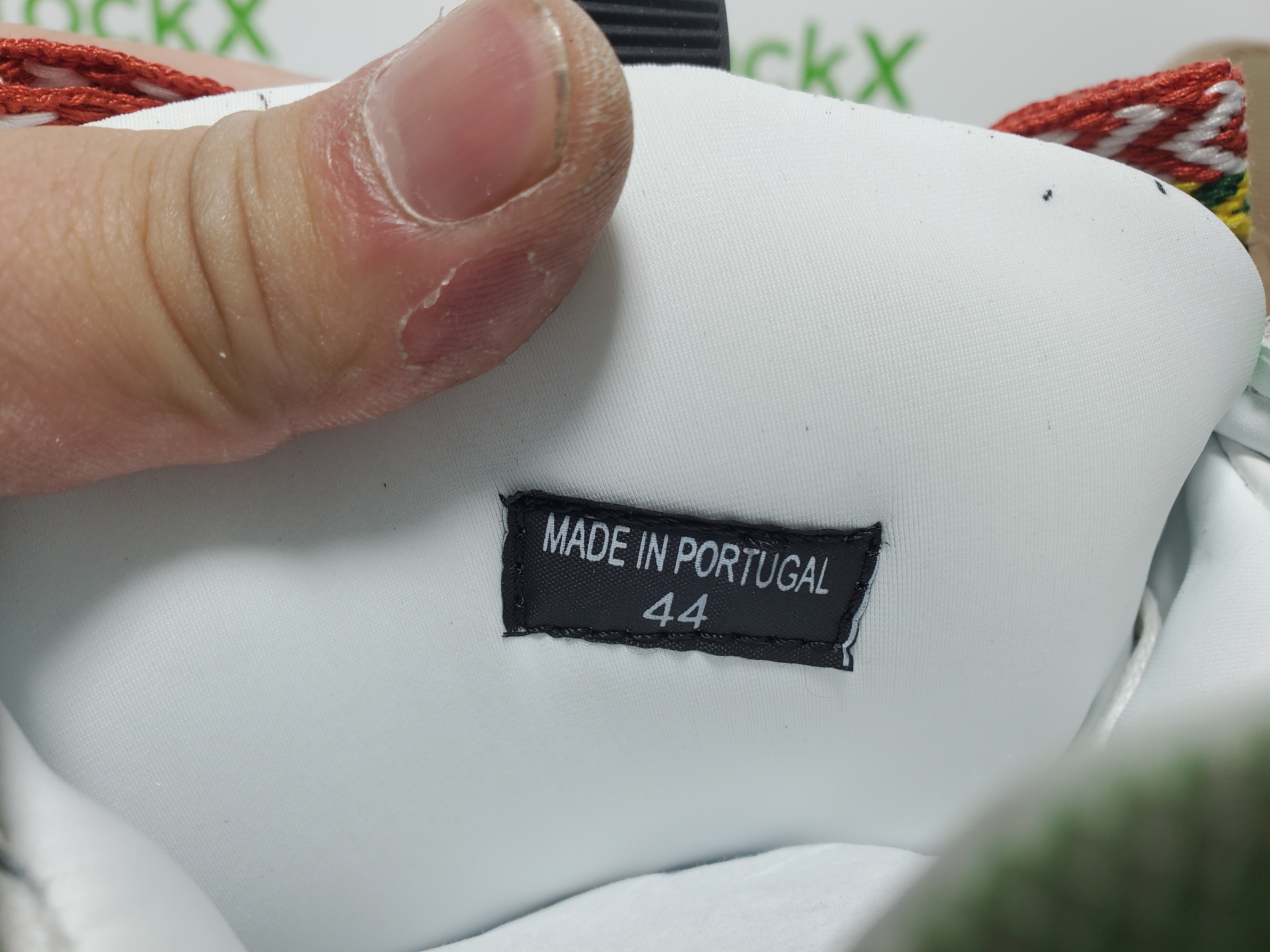 Lanvin Leather Curb White Purple review 6