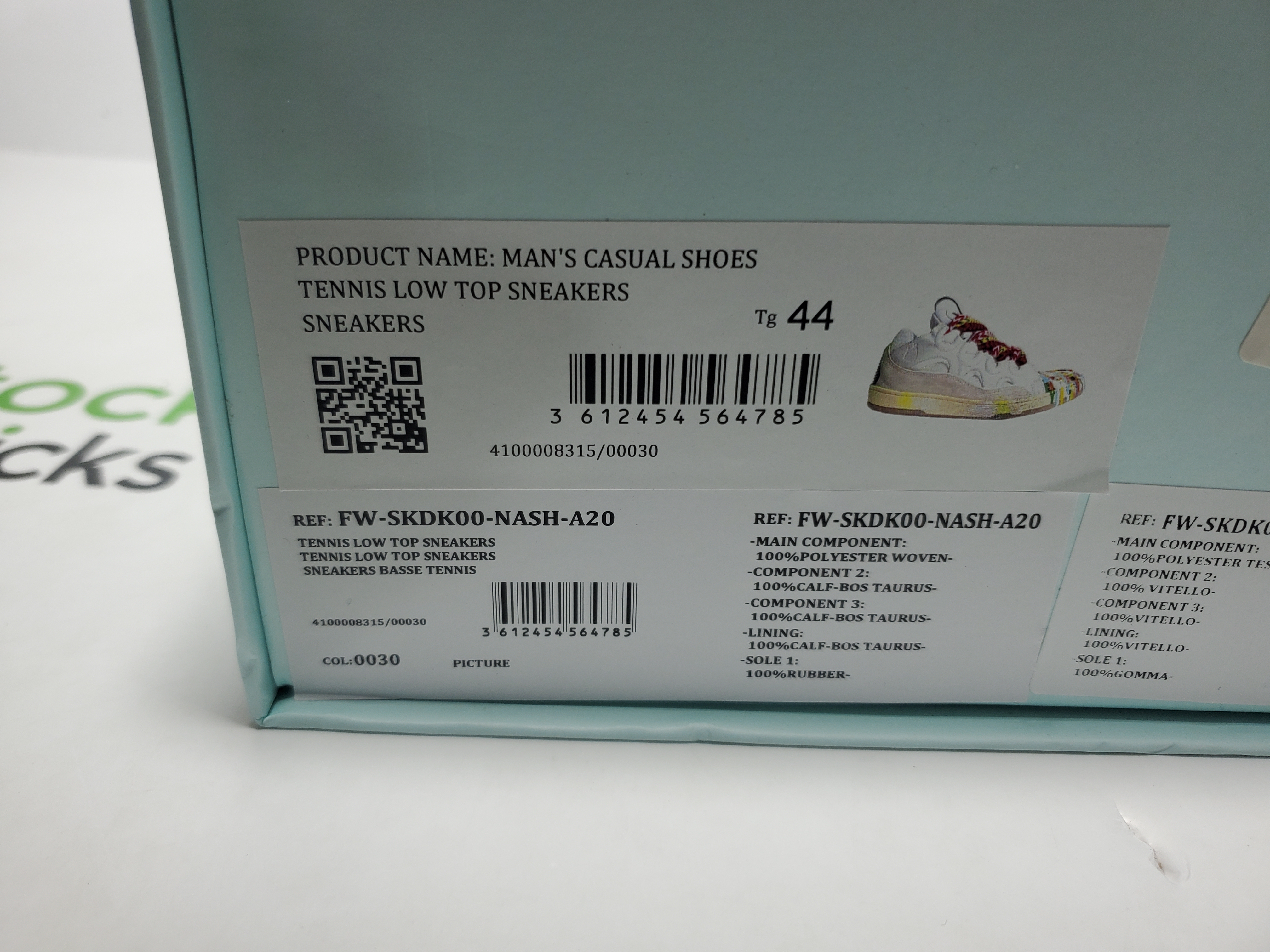 Lanvin Leather Curb White Purple review 0