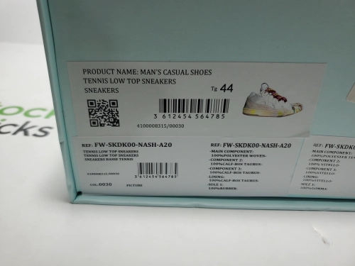 Lanvin Leather Curb White Purple review 