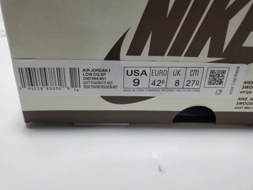 LJR Batch Travis Scott x Air Jordan 1 Low Red Tick IQ7604-101 review 