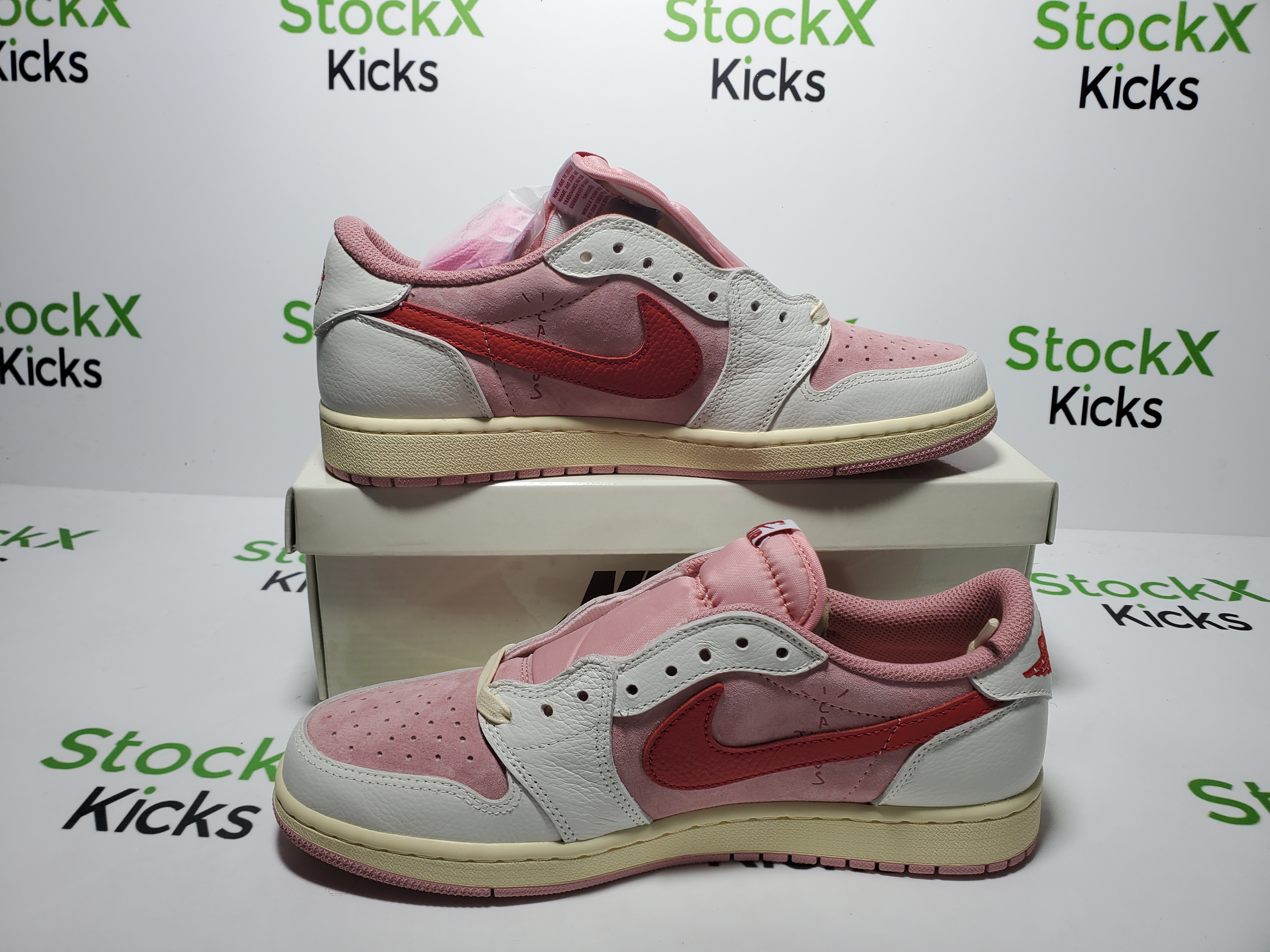 LJR Batch Travis Scott x Air Jordan 1 Low Red Tick IQ7604-101 review 2