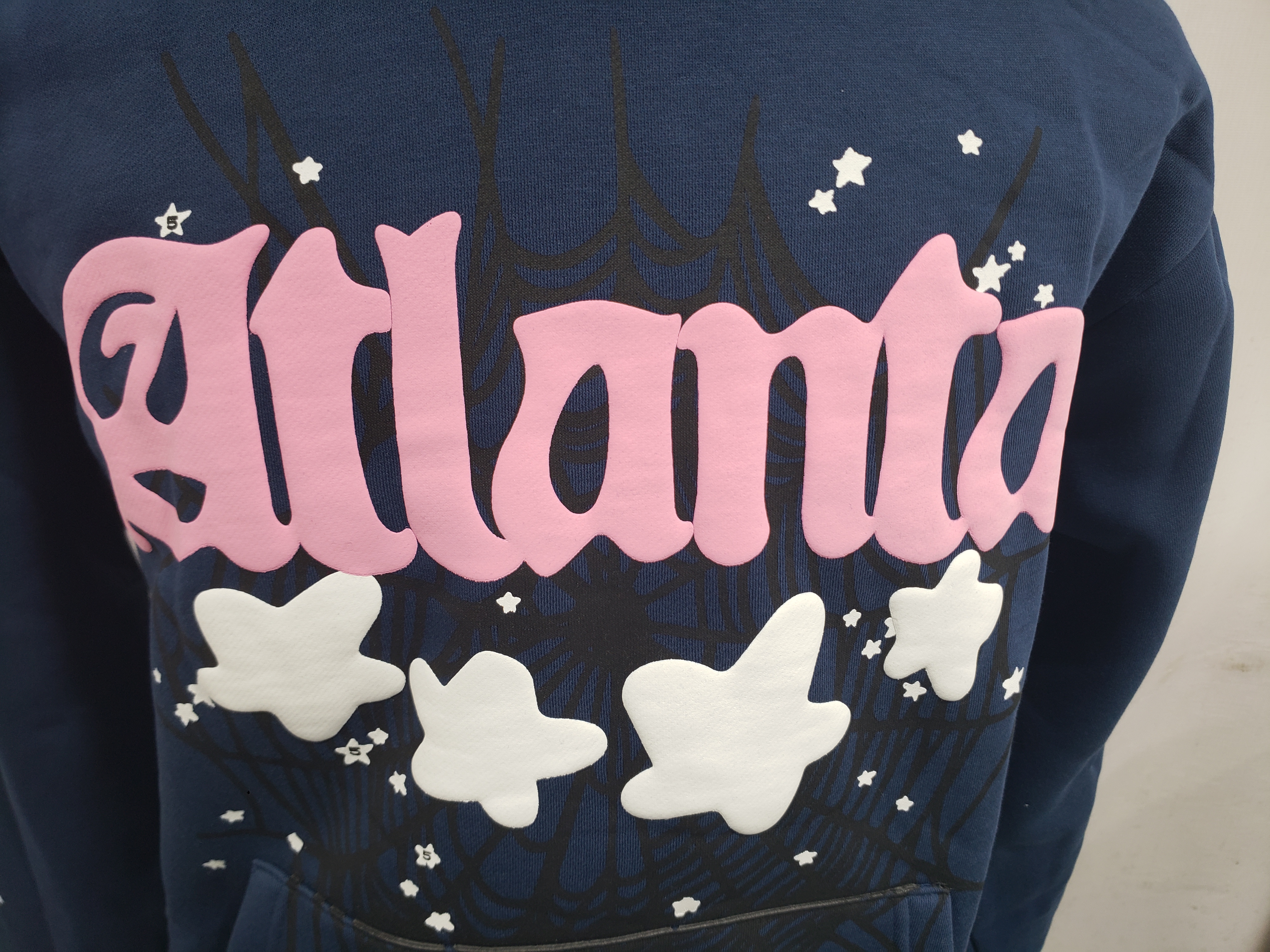 Sp5der Atlanta Hoodie Navy review 2