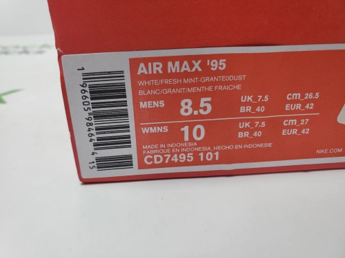 PK God Batch Nike Air Max 95 'Fresh Mint' CD7495-101 review 