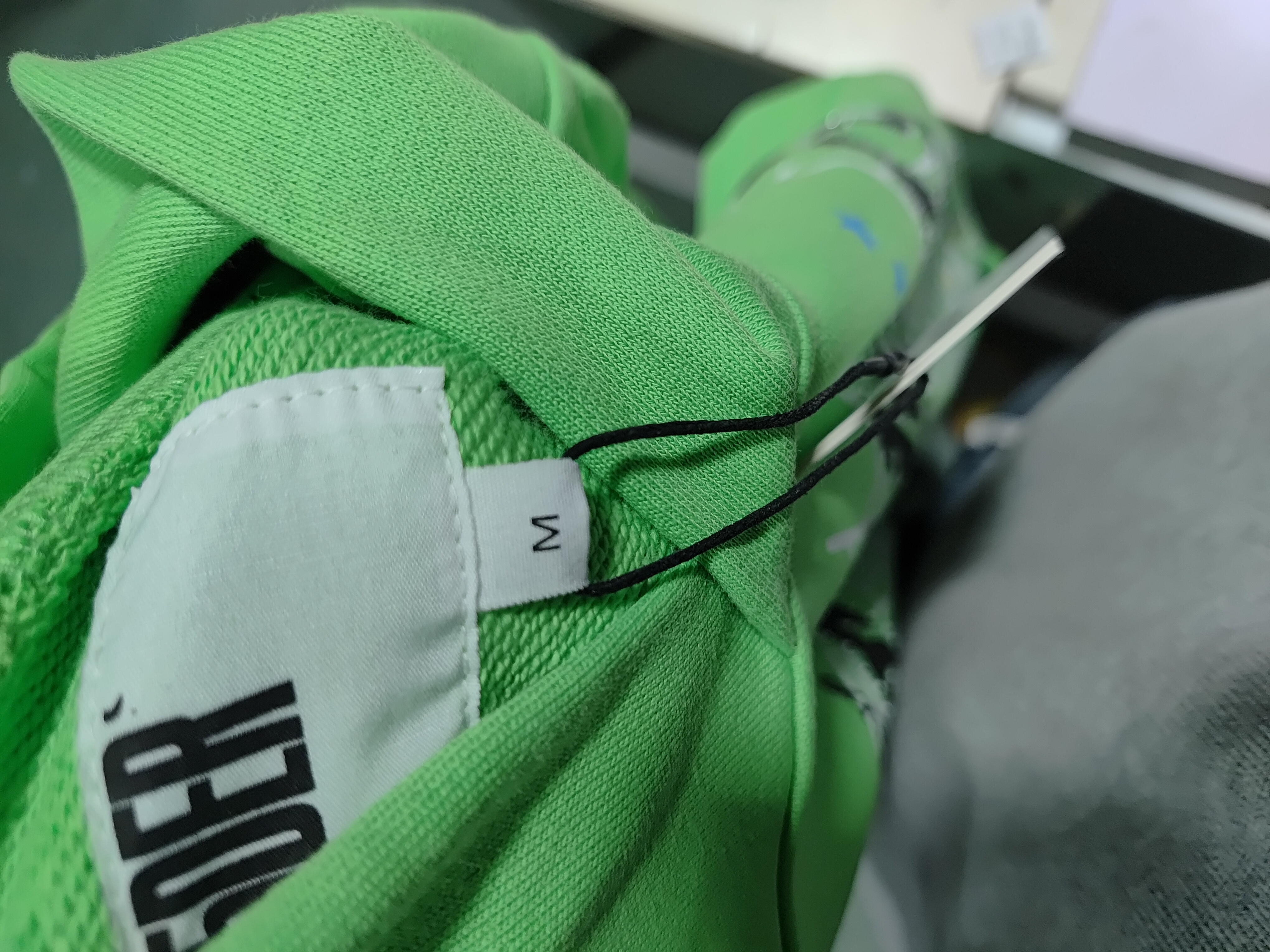 Sp5der Punk V2 Rhinestone Hoodie Bright Green EG 974 review 0