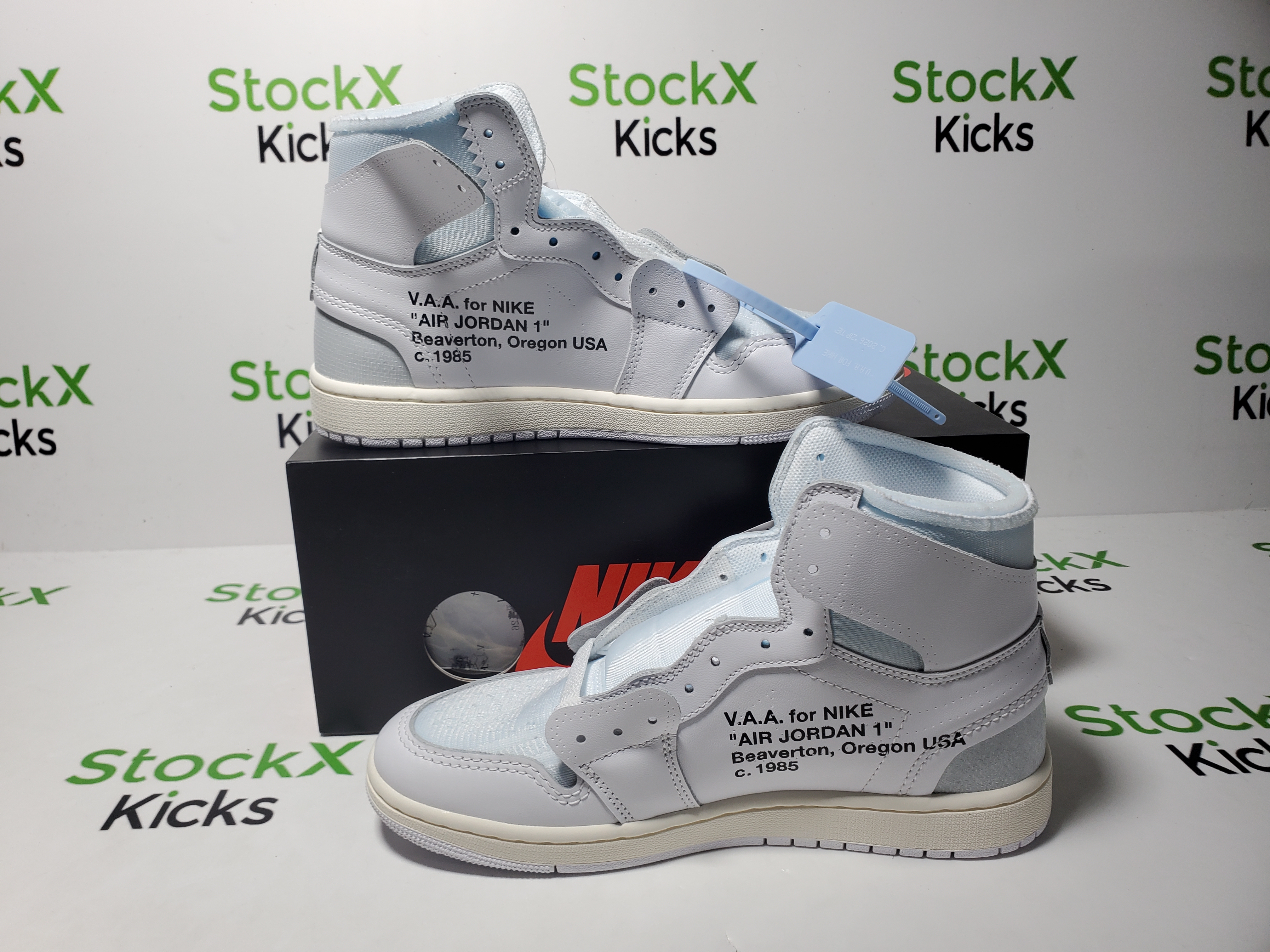 PK God Batch Off-White x Air Jordan 1 Retro High OG 'Alaska' AA3834-100 review 2