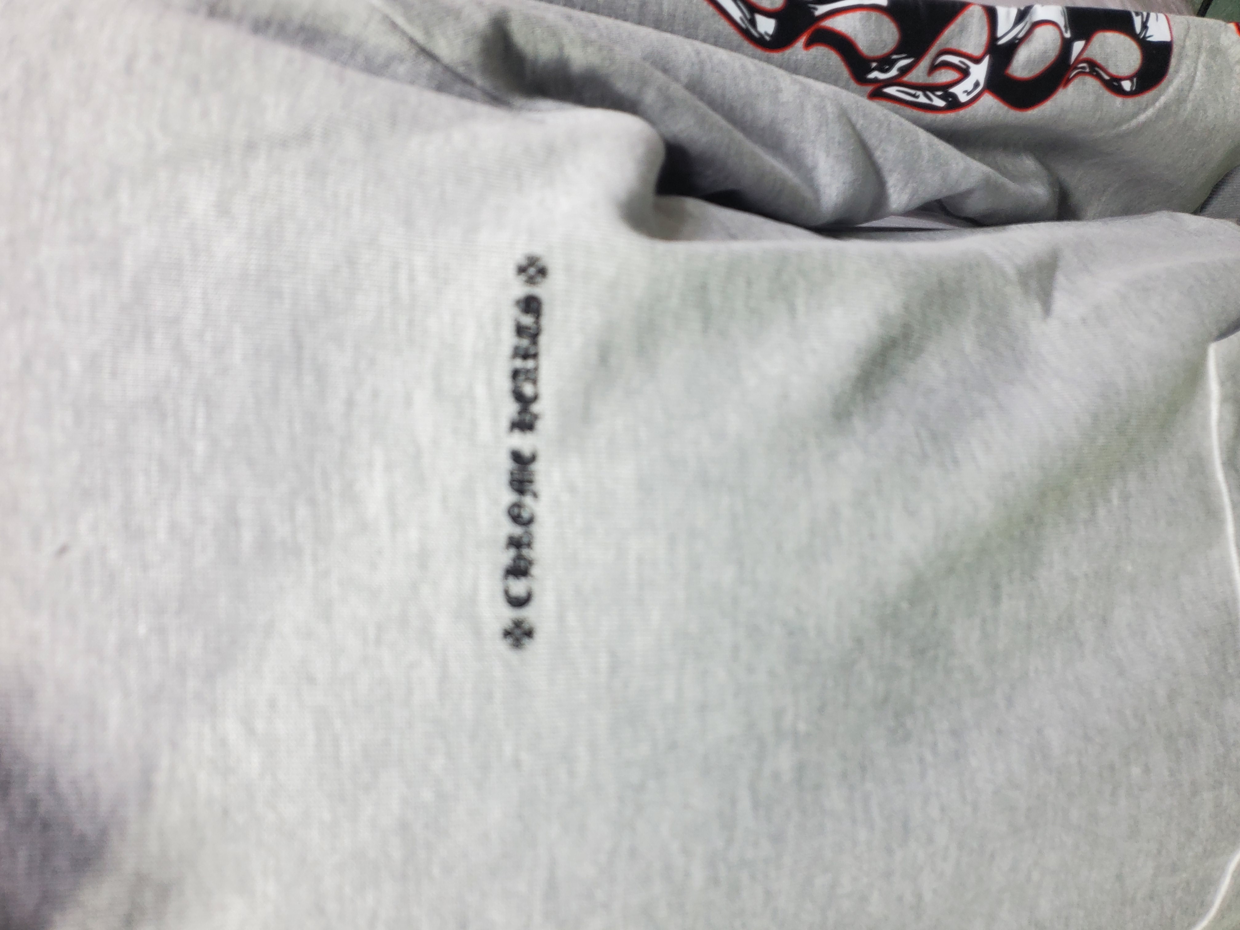 Chrome Hearts x Matty Boy Flames Hoodie 'Heather Grey' review 2