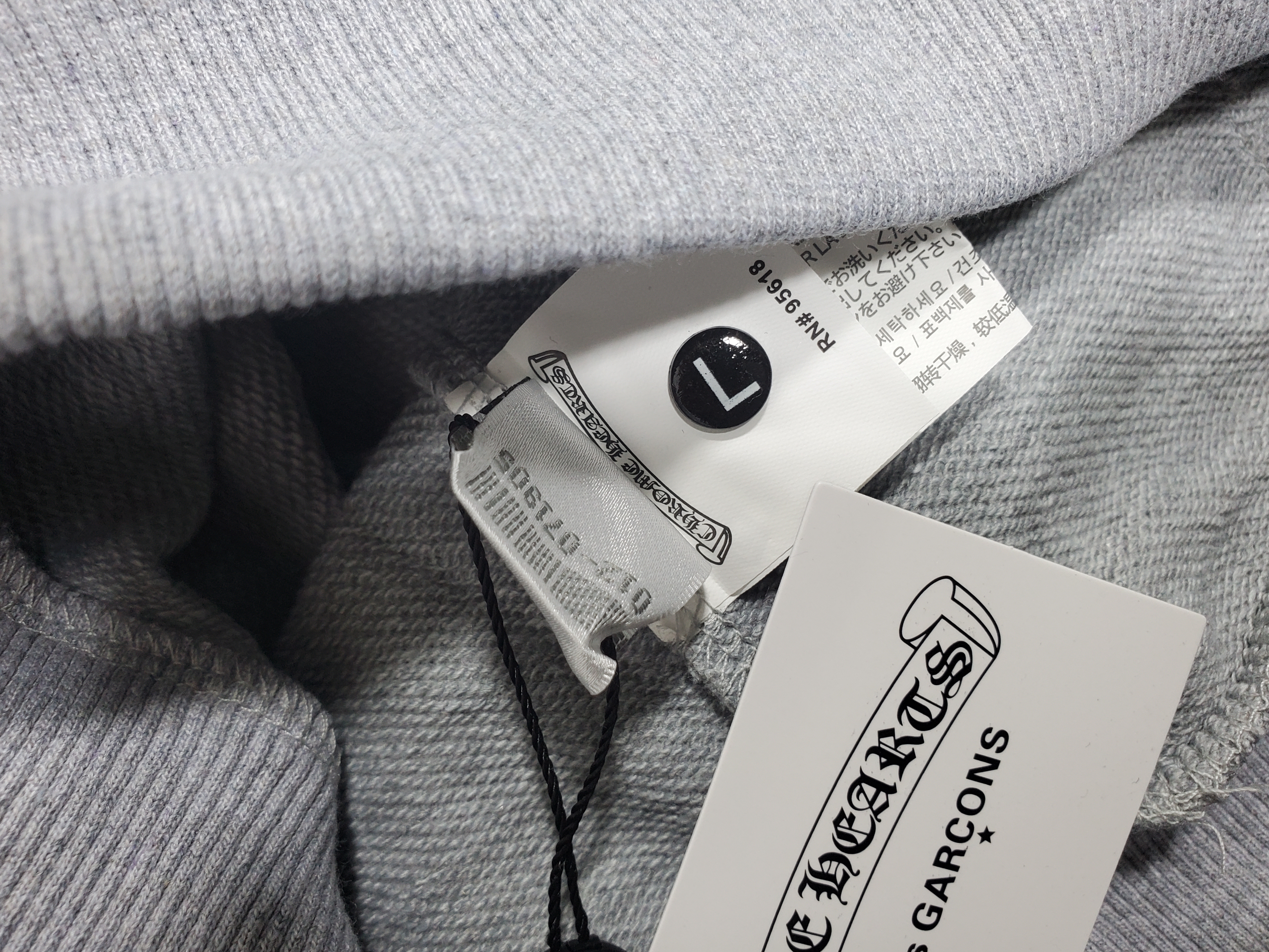Chrome Hearts x Matty Boy Flames Hoodie 'Heather Grey' review 0