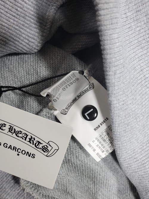 Chrome Hearts x Matty Boy Flames Hoodie 'Heather Grey' review 