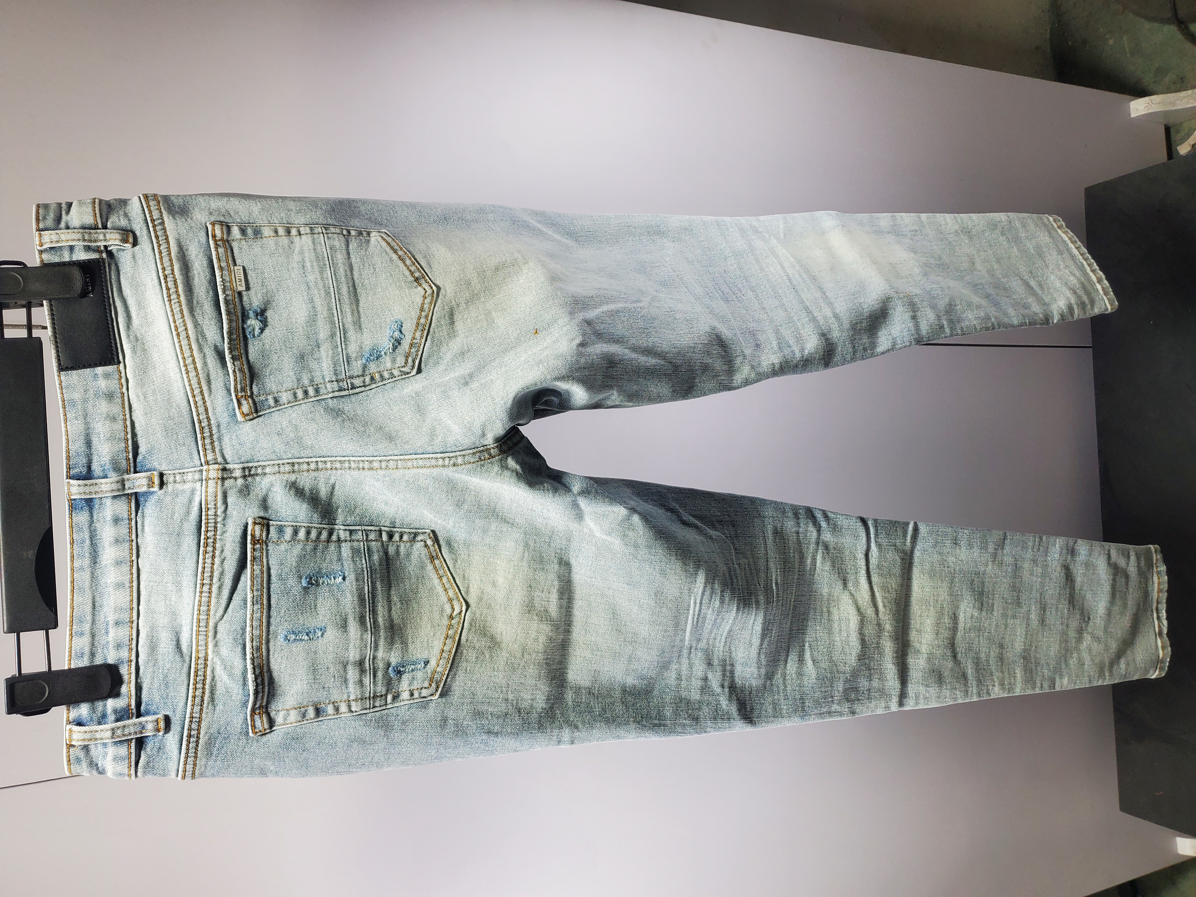 Amiri Jean MX1 Ultrasuede Antique Indigo AMDNSY1055-406 review 4