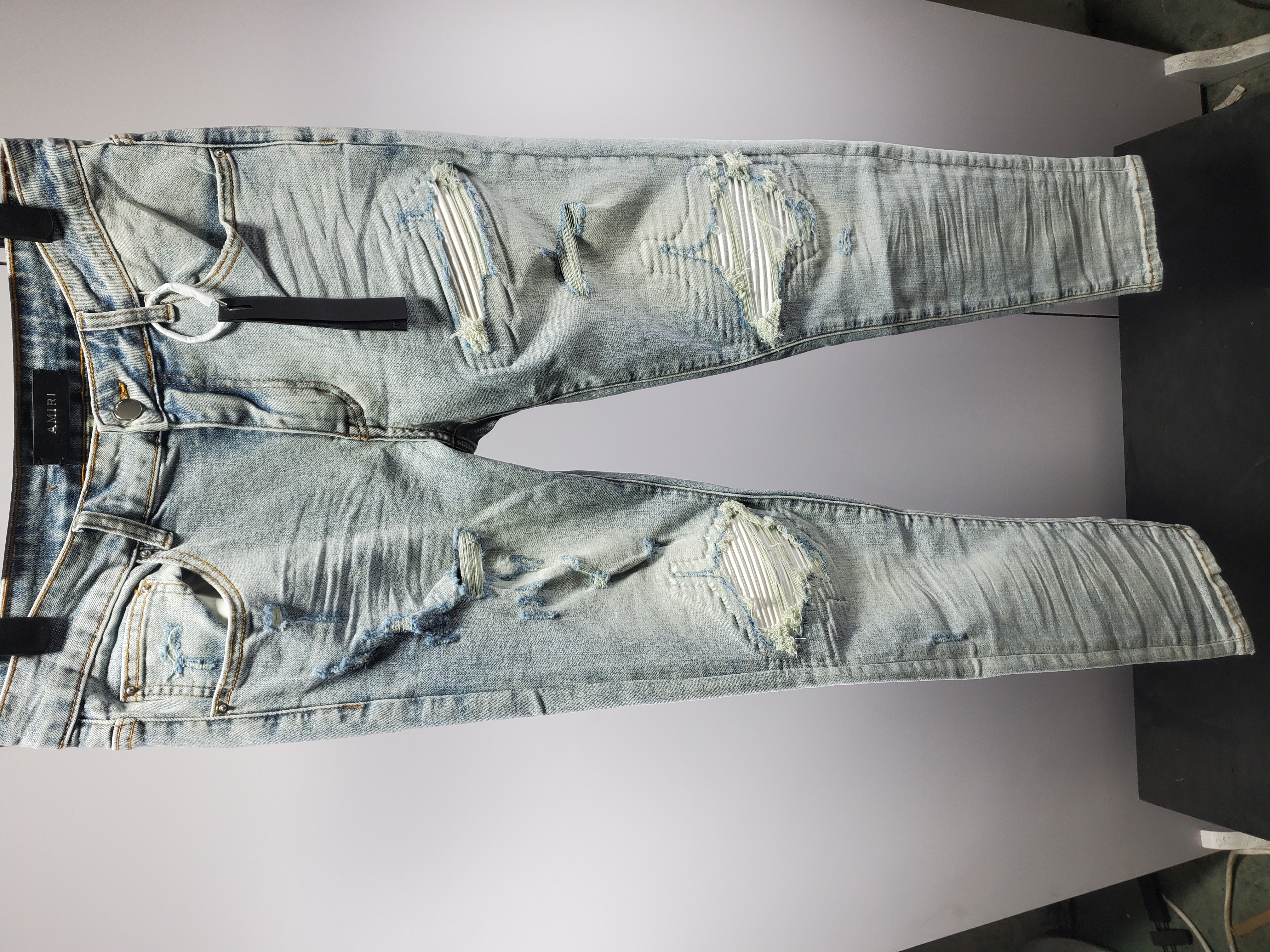 Amiri Jean MX1 Ultrasuede Antique Indigo AMDNSY1055-406 review 0