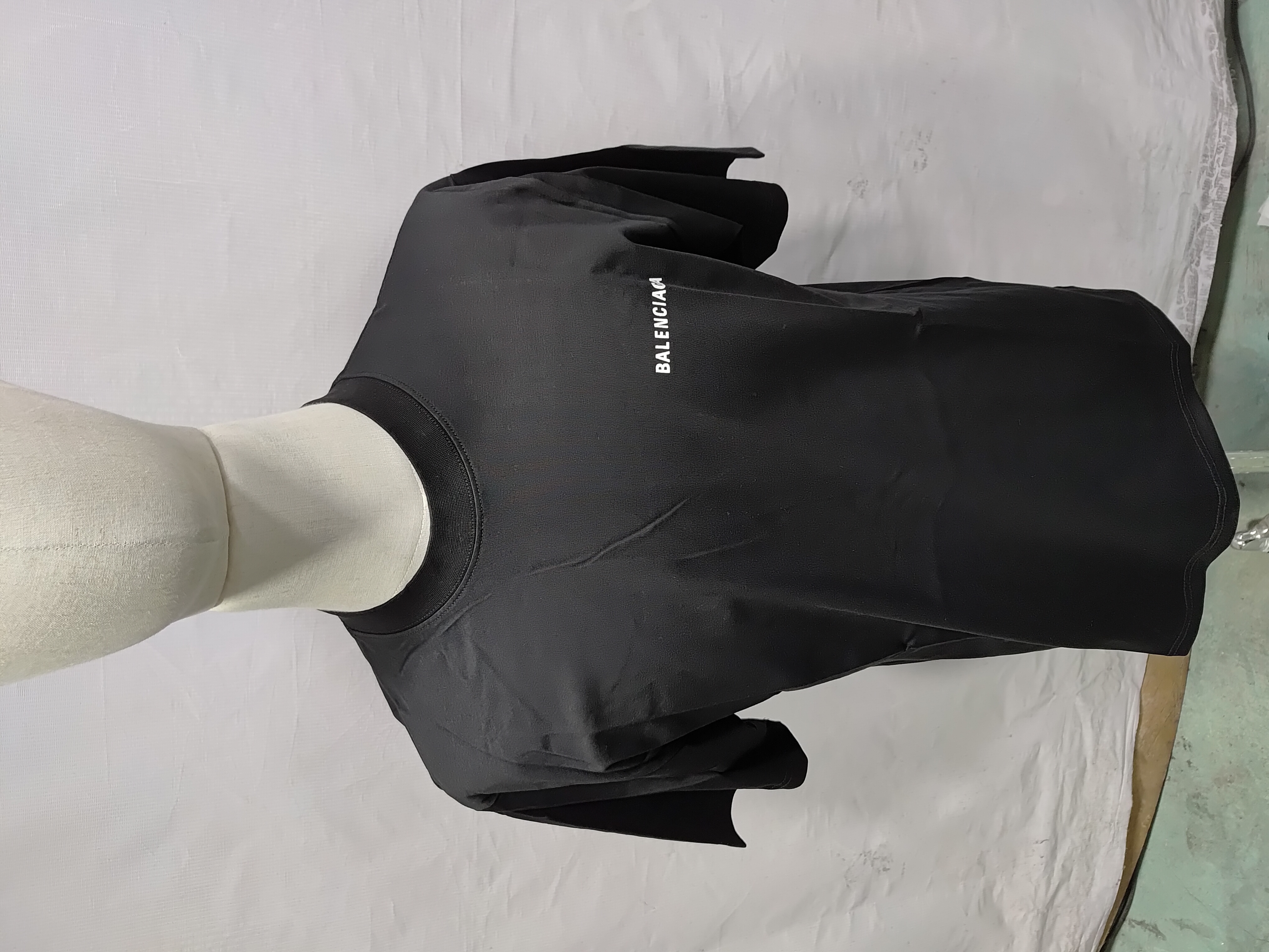 Balenciaga Classic Letter Print T-shirt Black review 1