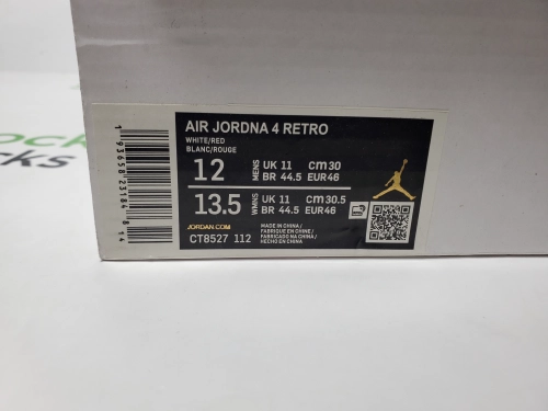 Special offer Batch Air Jordan 4 Retro Metallic Red CT8527-112 review 