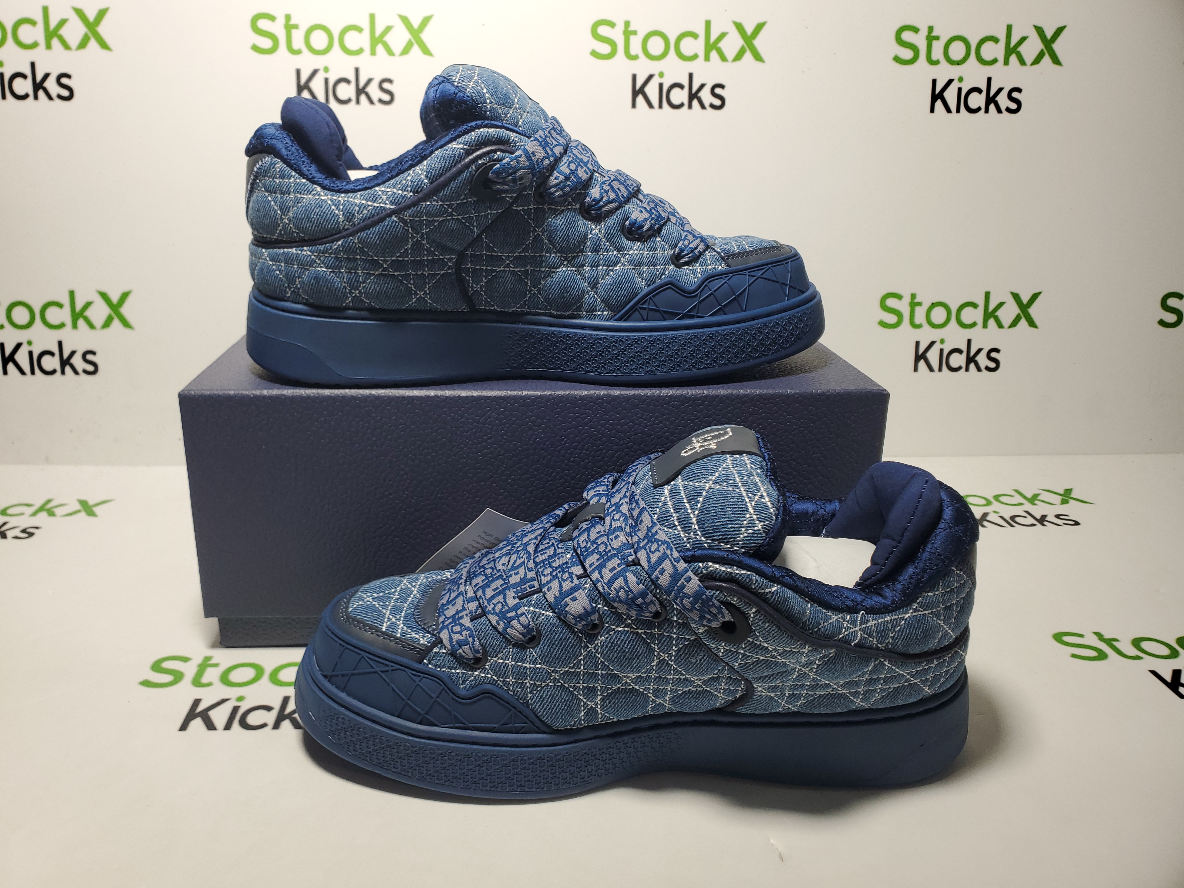 Dior B9S Skater Sneaker Blue Kumo Cannage Denim review 2