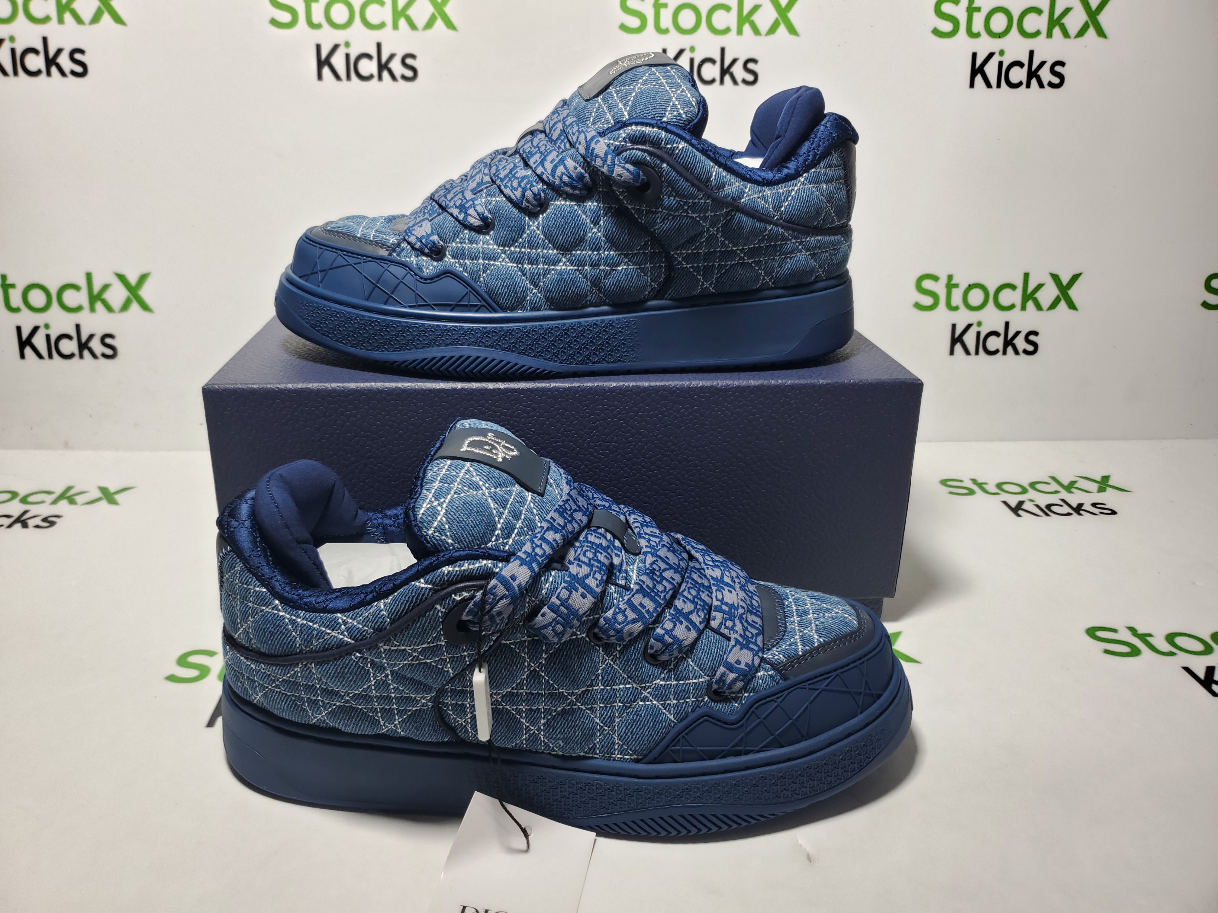 Dior B9S Skater Sneaker Blue Kumo Cannage Denim review 1