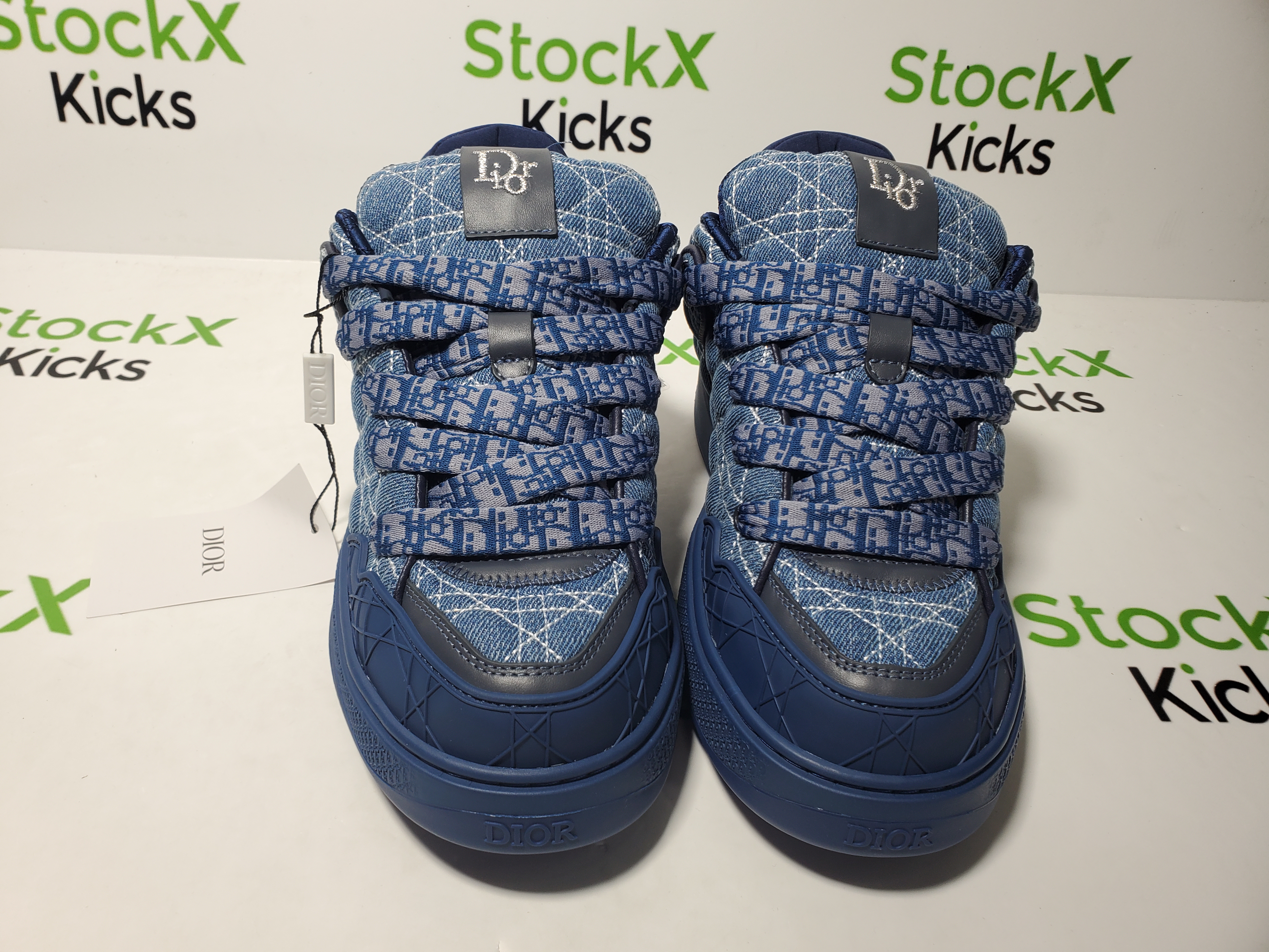 Dior B9S Skater Sneaker Blue Kumo Cannage Denim review 4