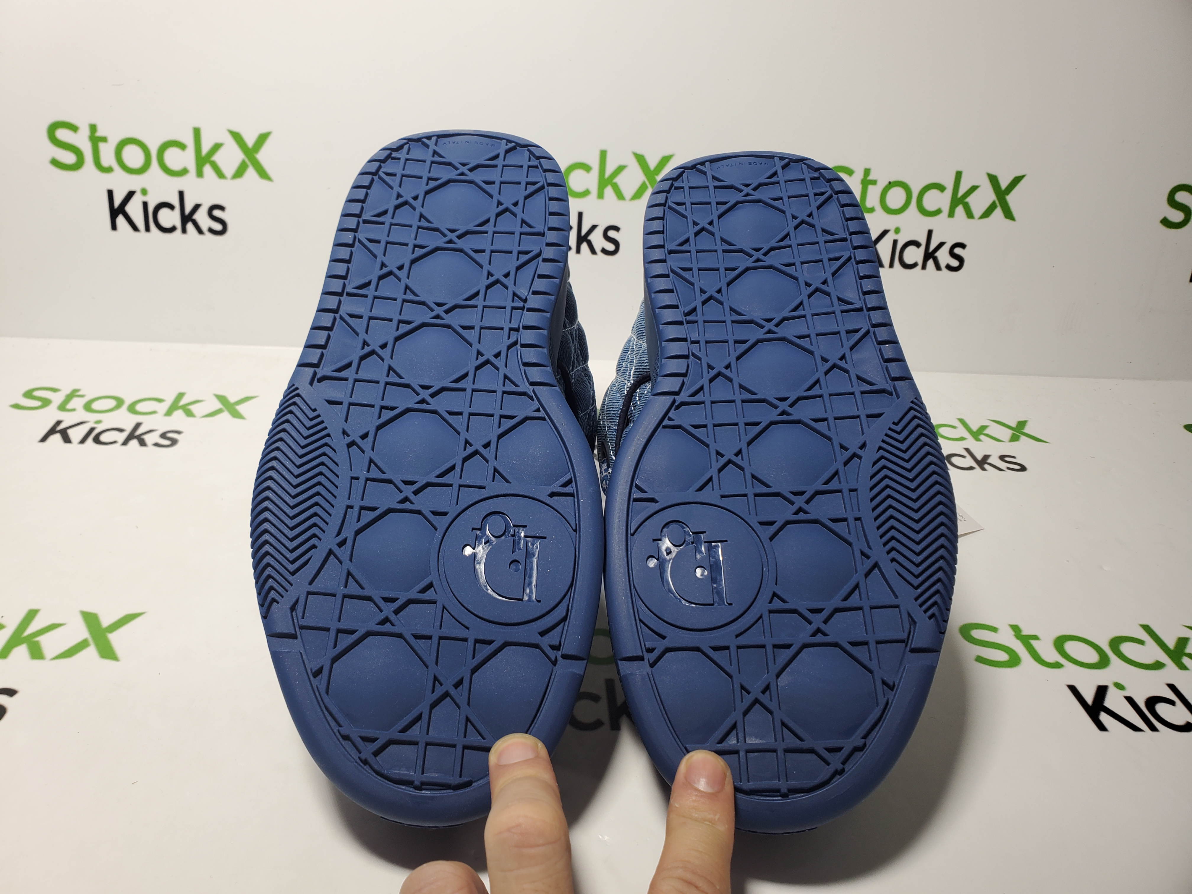 Dior B9S Skater Sneaker Blue Kumo Cannage Denim review 5