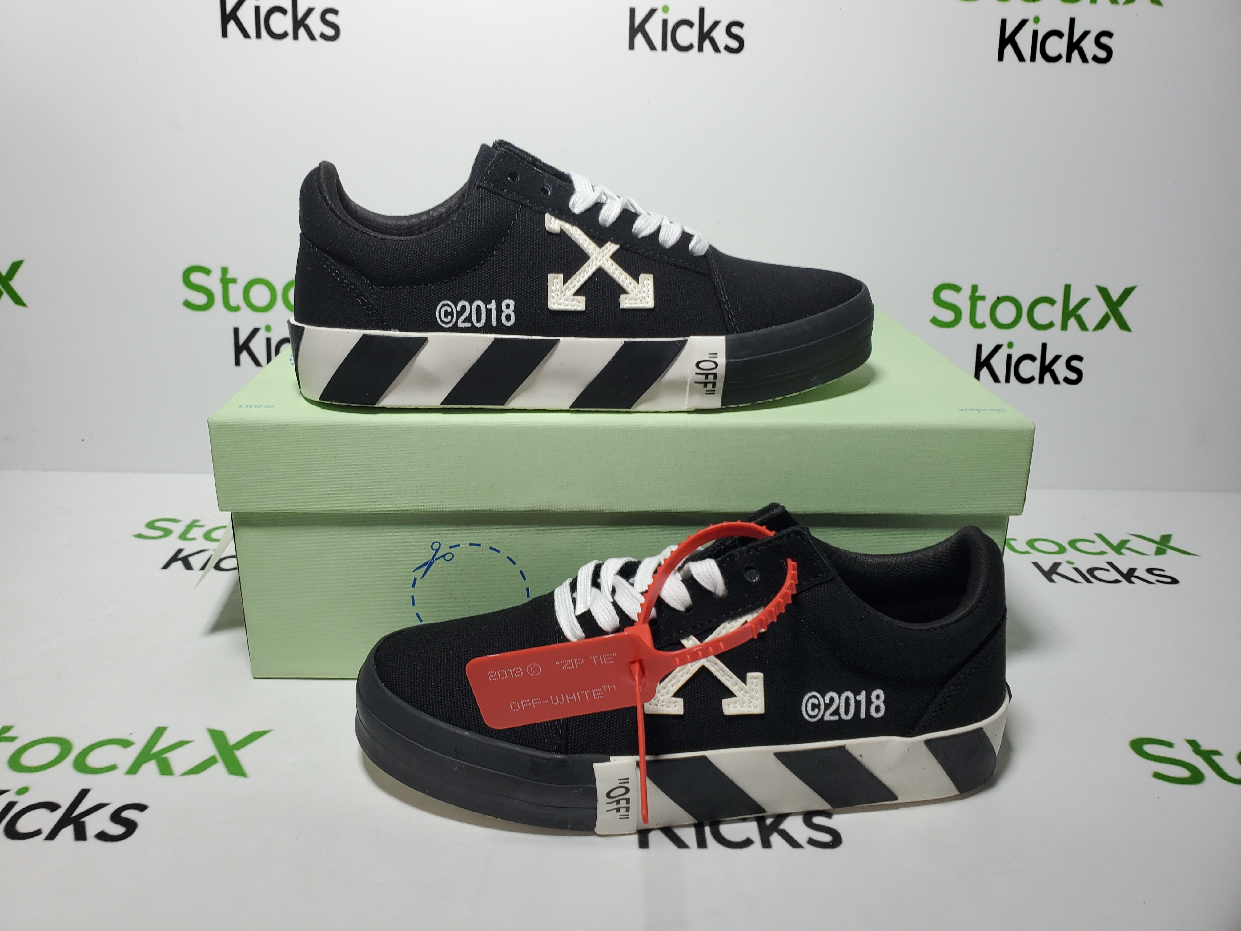 PK God Batch  Off-White Vulc Low Top 'Black' OMIA085E183510011000 review 2