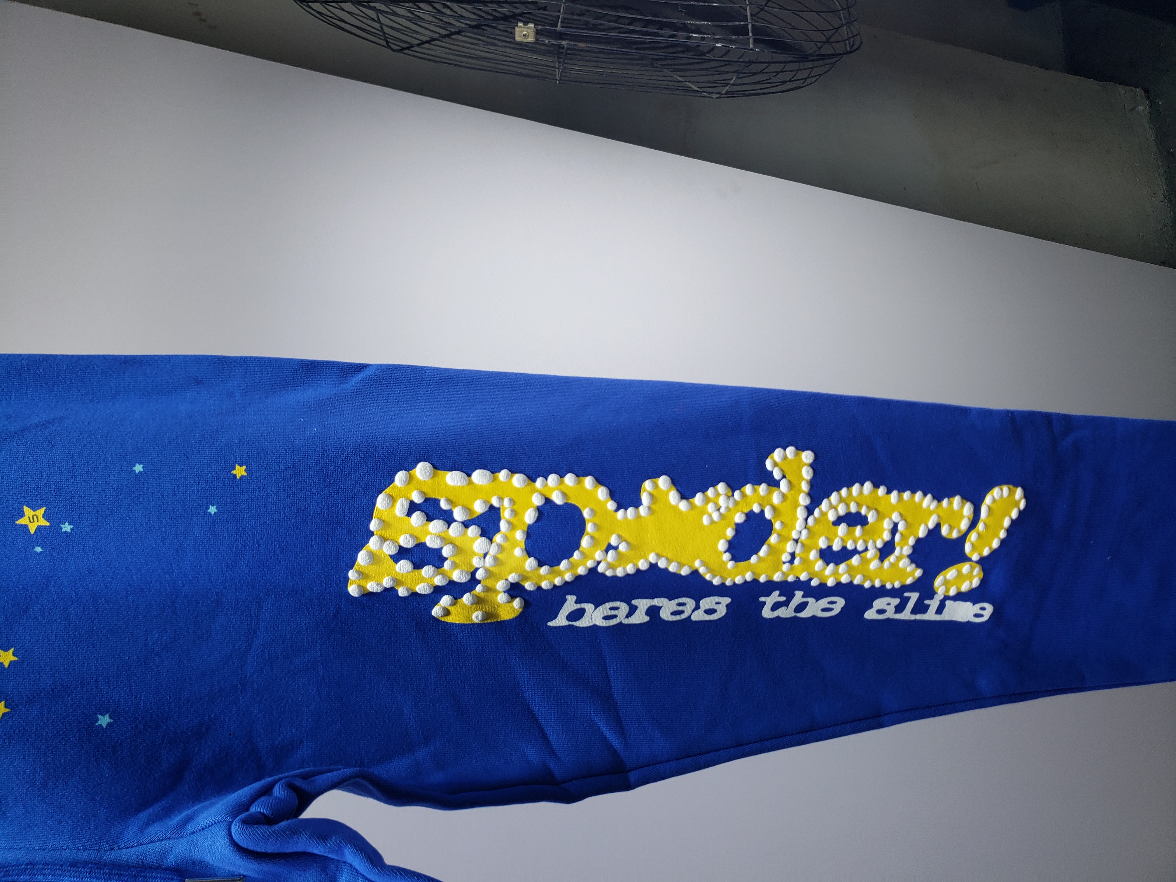 Sp5der TC Sweatpants Blue review StockxKicks 02