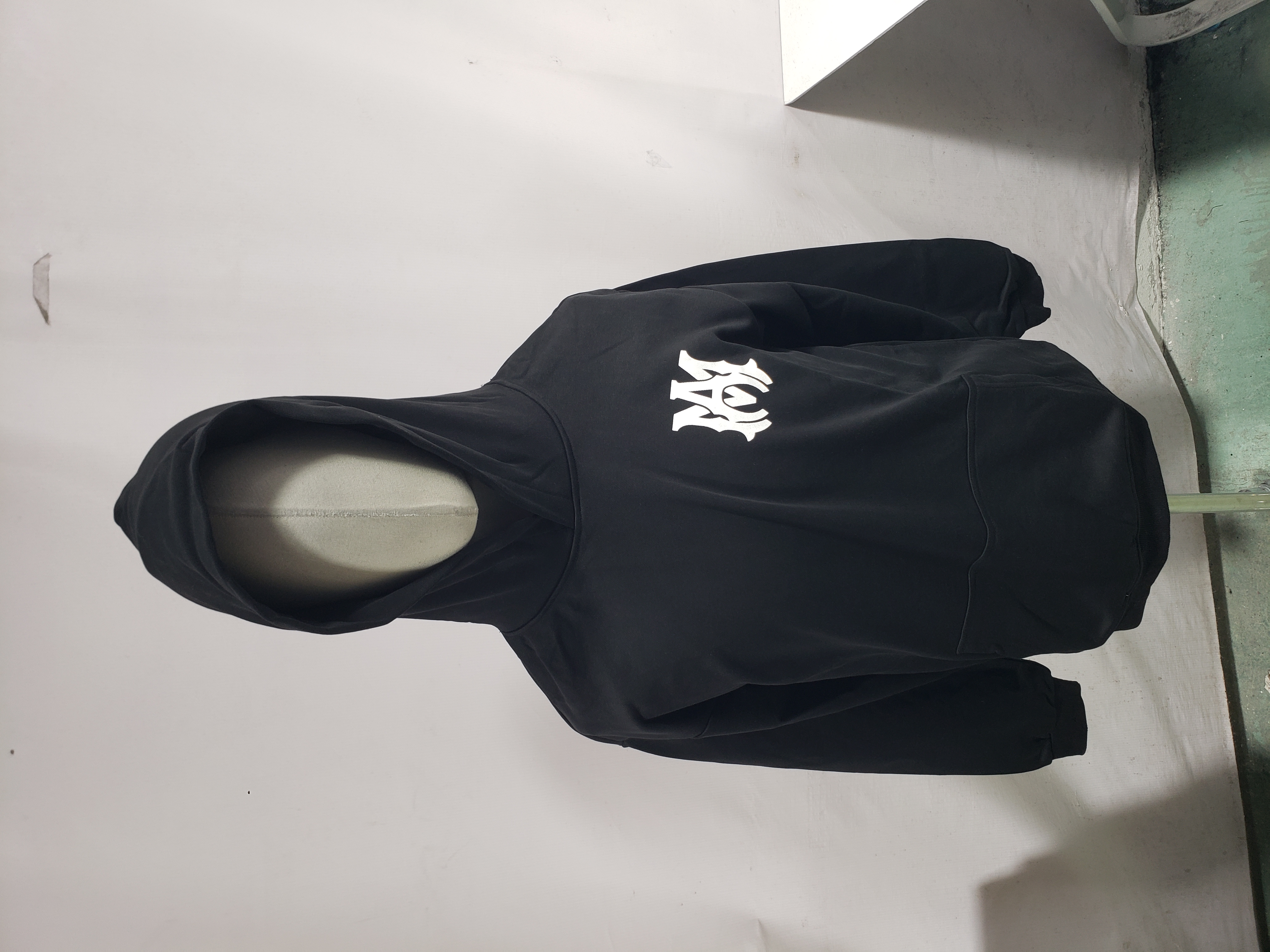 AMIRI M.A. Logo Embroidered Hoodie Black White review StockxKicks 01