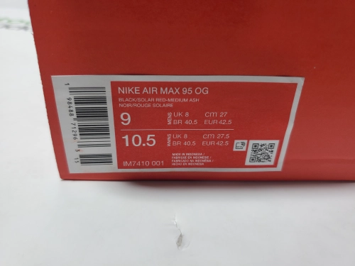 PK God Batch Nike Air Max 95 'Big Bubble - Solar Red' IM7410-001 review 