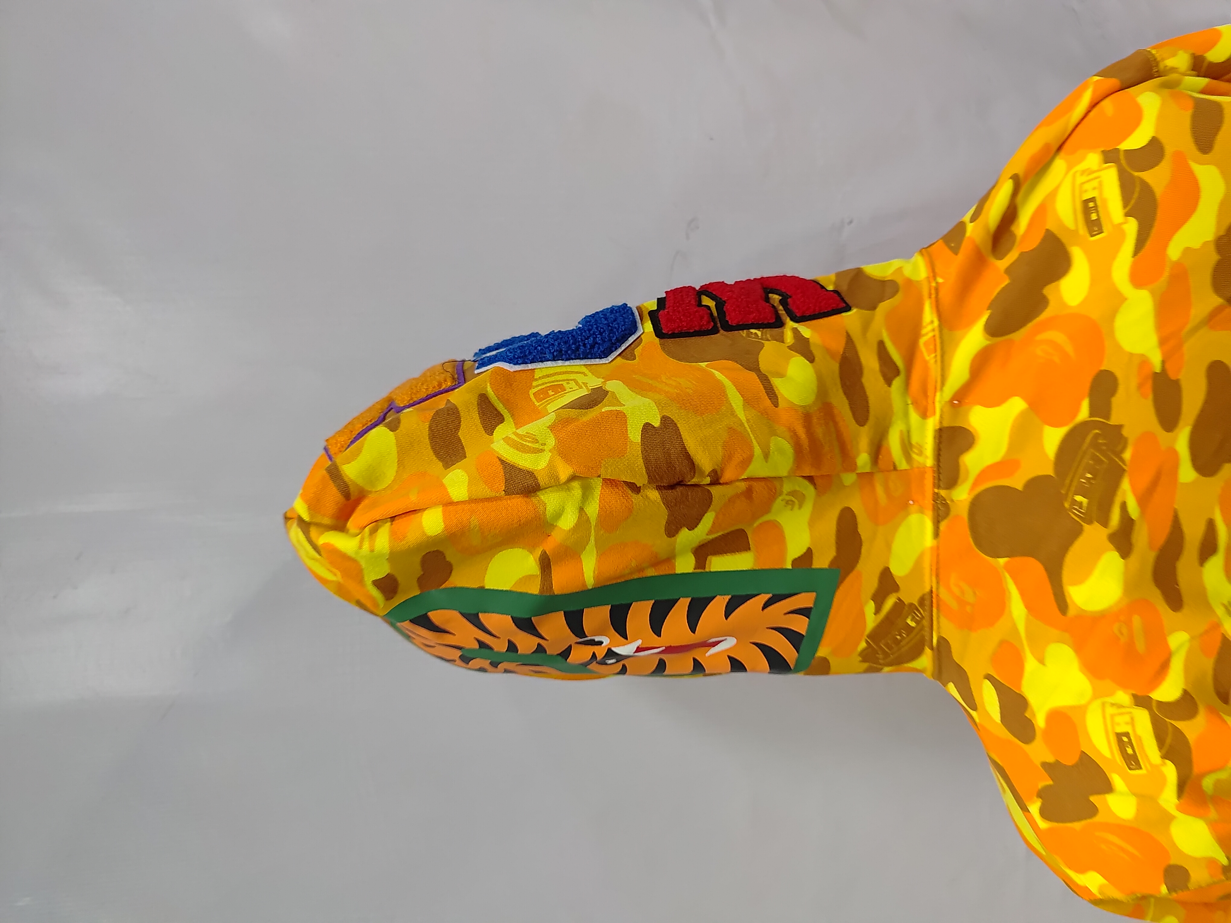 A Bathing Ape (BAPE) x PUBG Shark Full Zip Hoodie Orange review StockxKicks 04