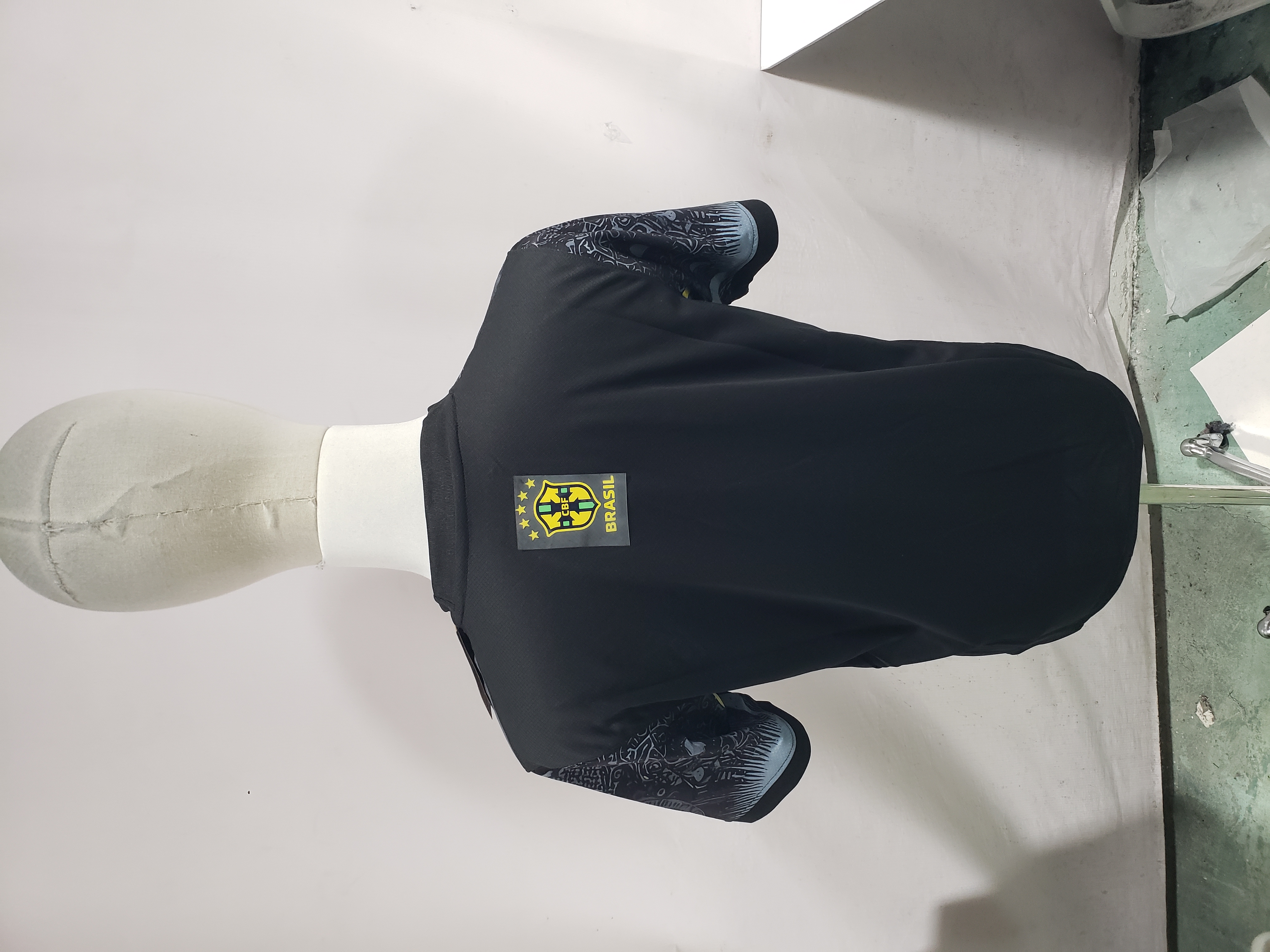 2024 Brazil Special Edition Jesus Black Gray Soccer Jersey T-Shirt YZ480624 review StockxKicks 04