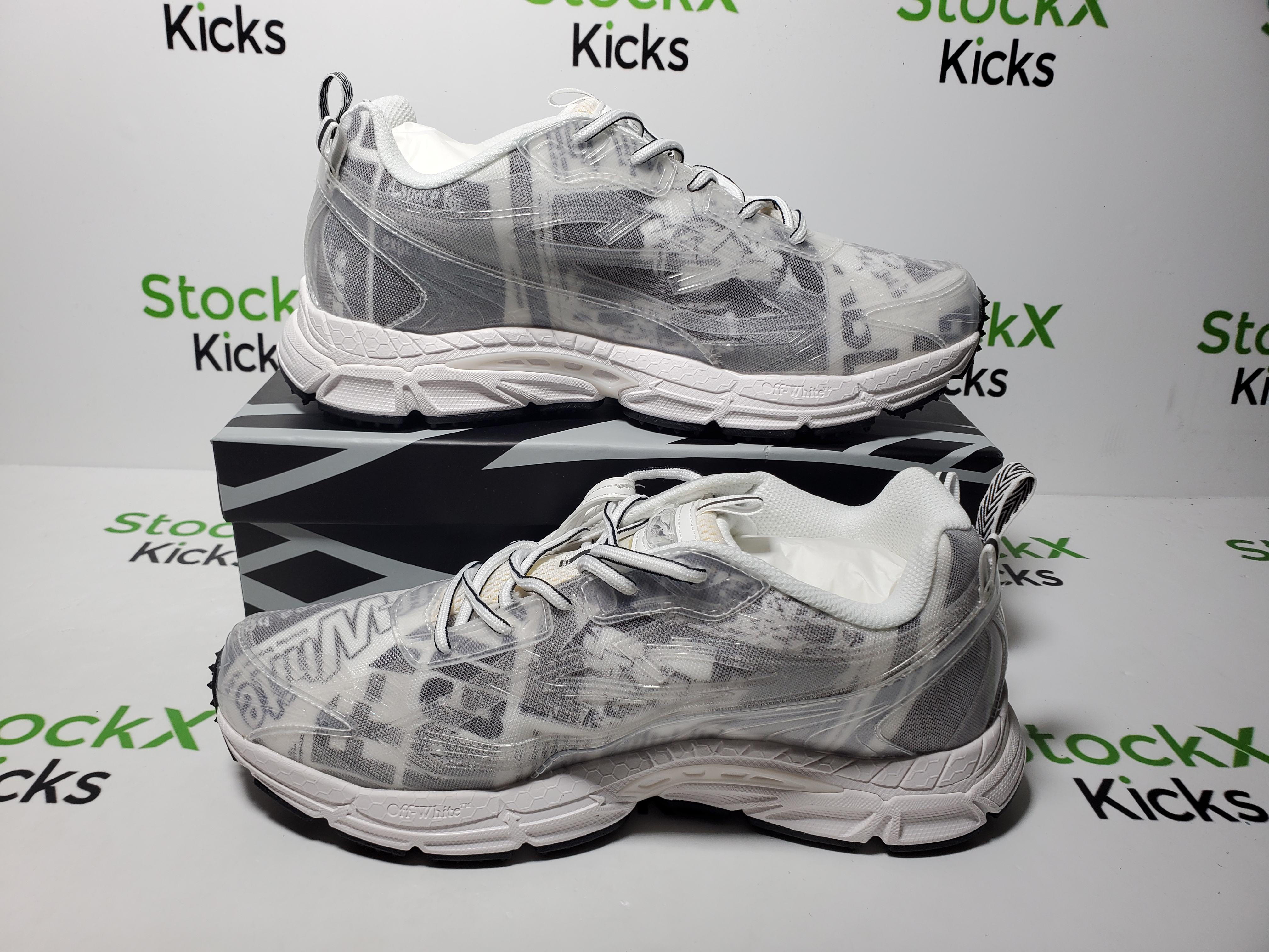 Off White Be Right Back Sneakers White Printed Pattern OWIA289F 25LEA001 0055 review StockxKicks 06