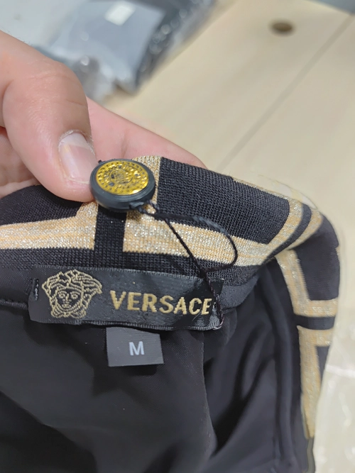 VERSACE Embroidered Logo Polo T-shirt review 