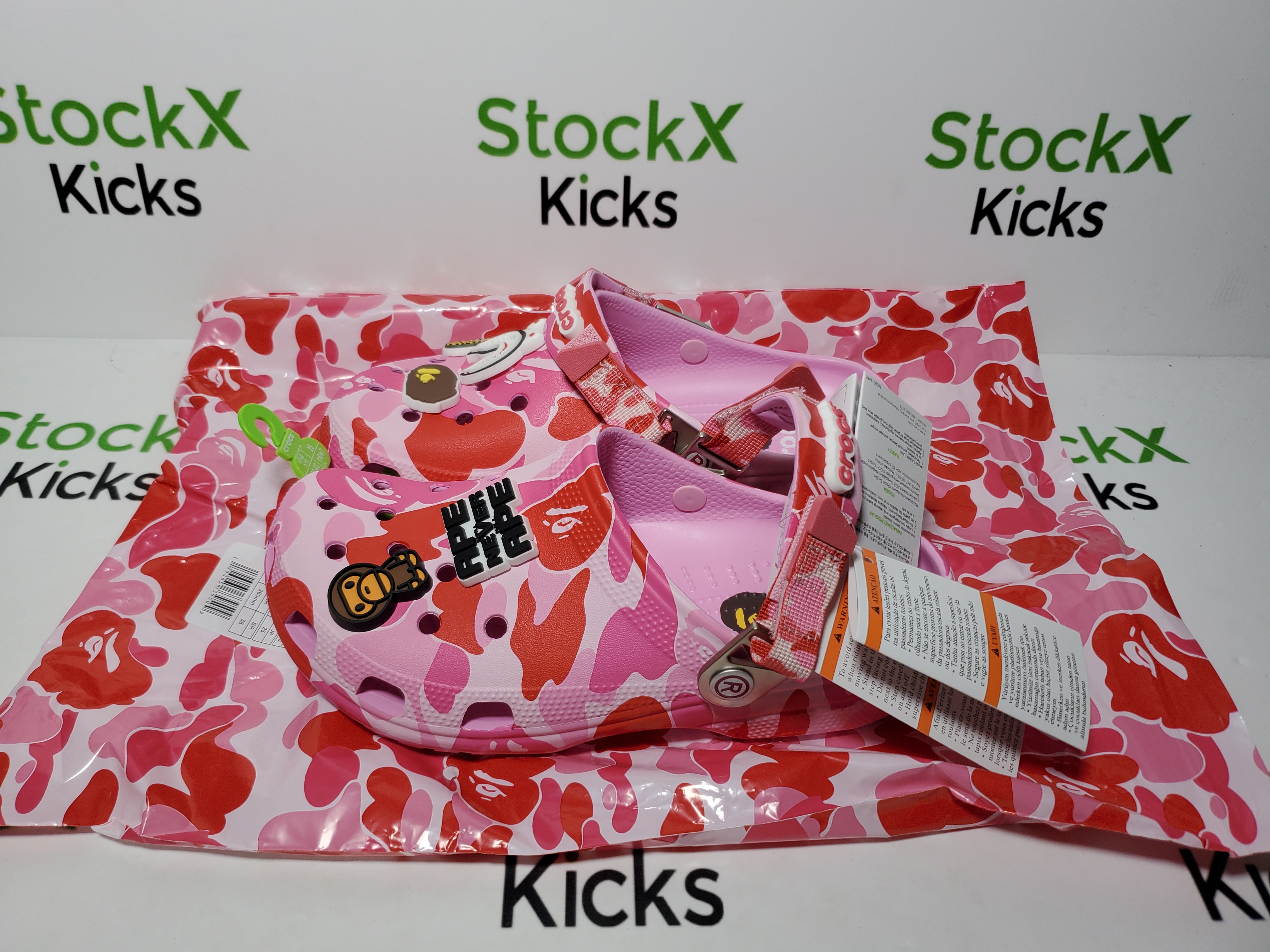 Crocs Classic Clog A Bathing Ape ABC Camo Pink PB 250613 review StockxKicks 05