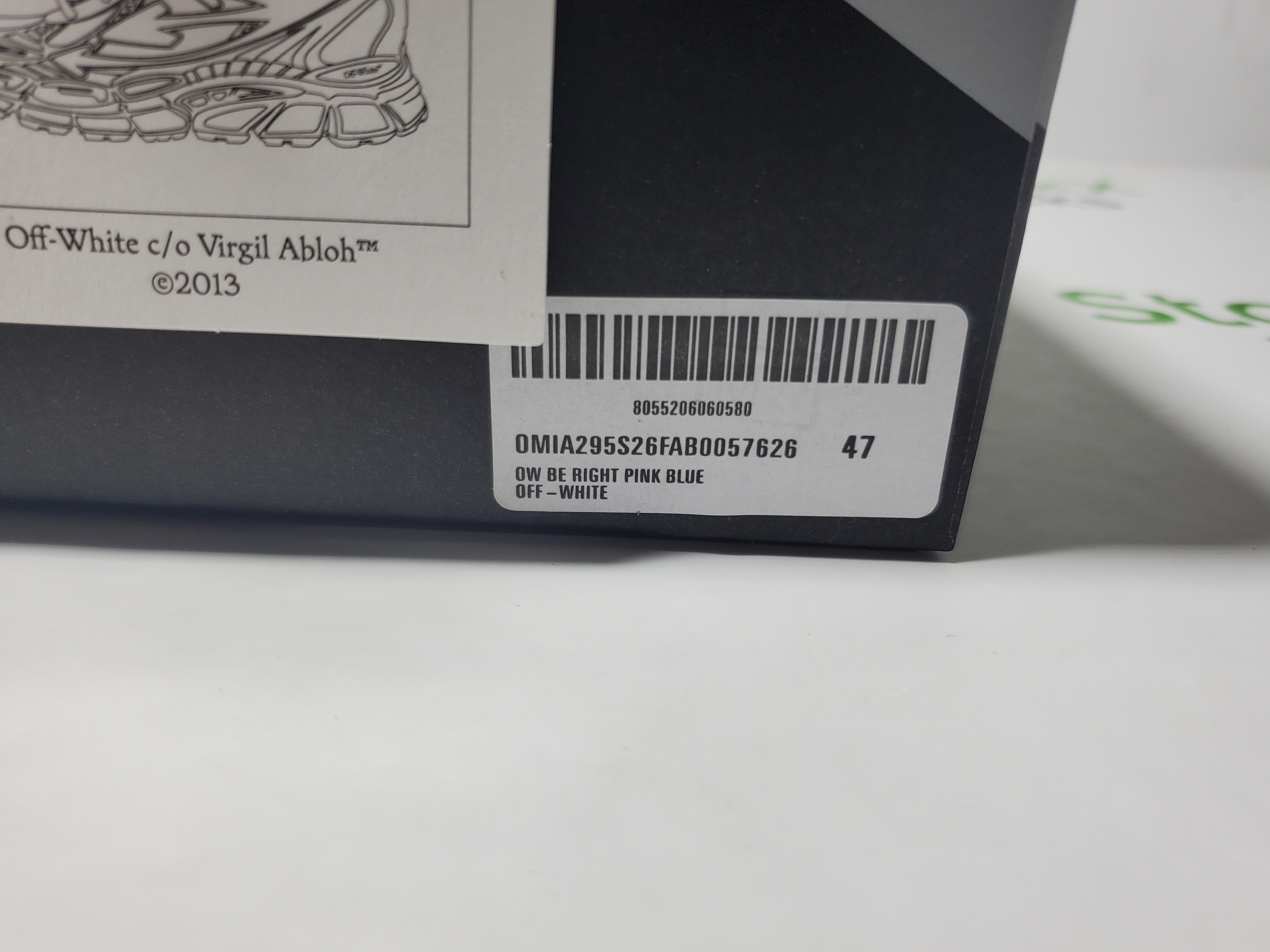 Off White Be Right Back Sneakers Powder Blue OMIA295S 26FAB005 7626 review StockxKicks 00