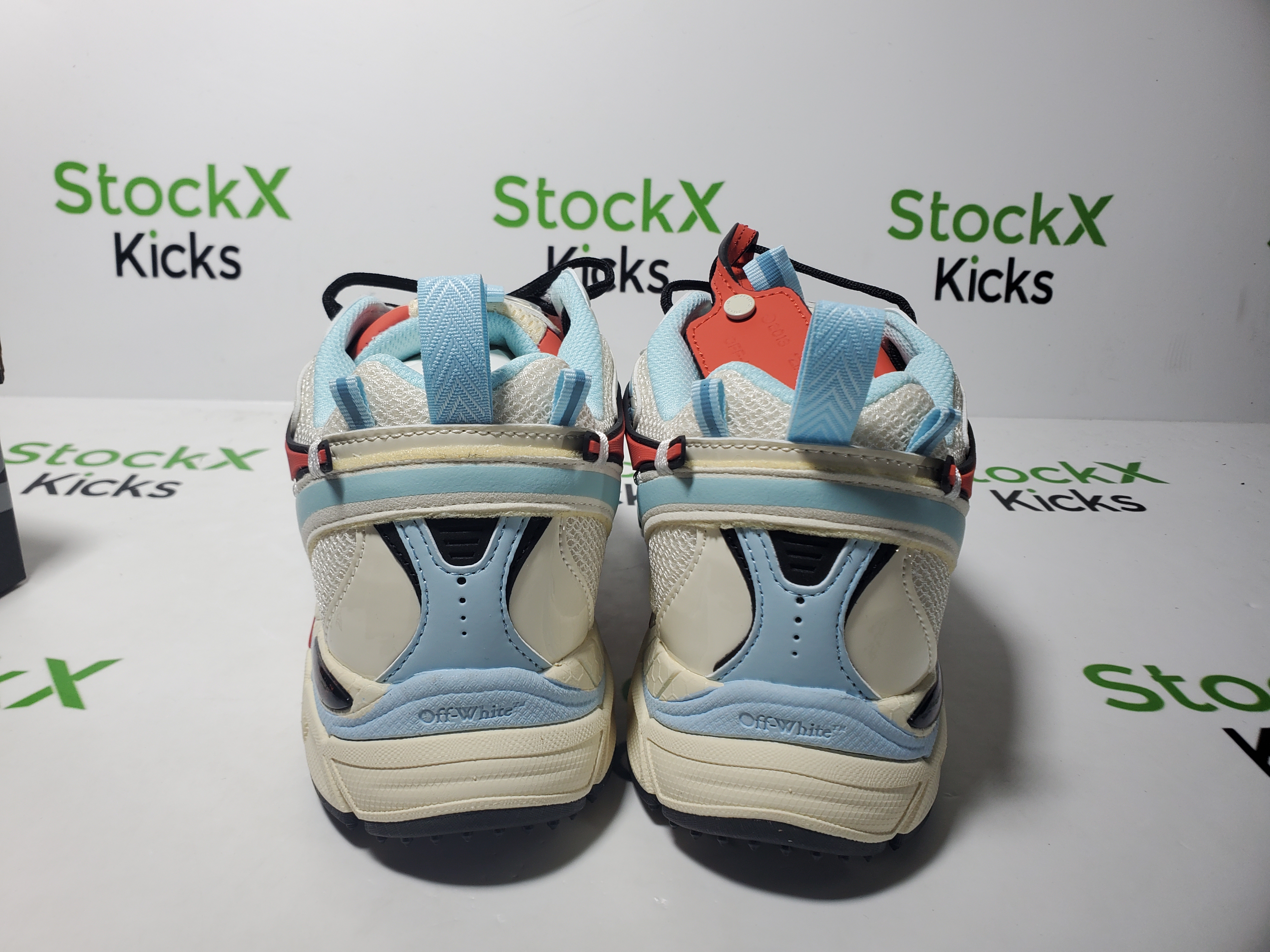 Off White Be Right Back Sneakers Powder Blue OMIA295S 26FAB005 7626 review StockxKicks 03