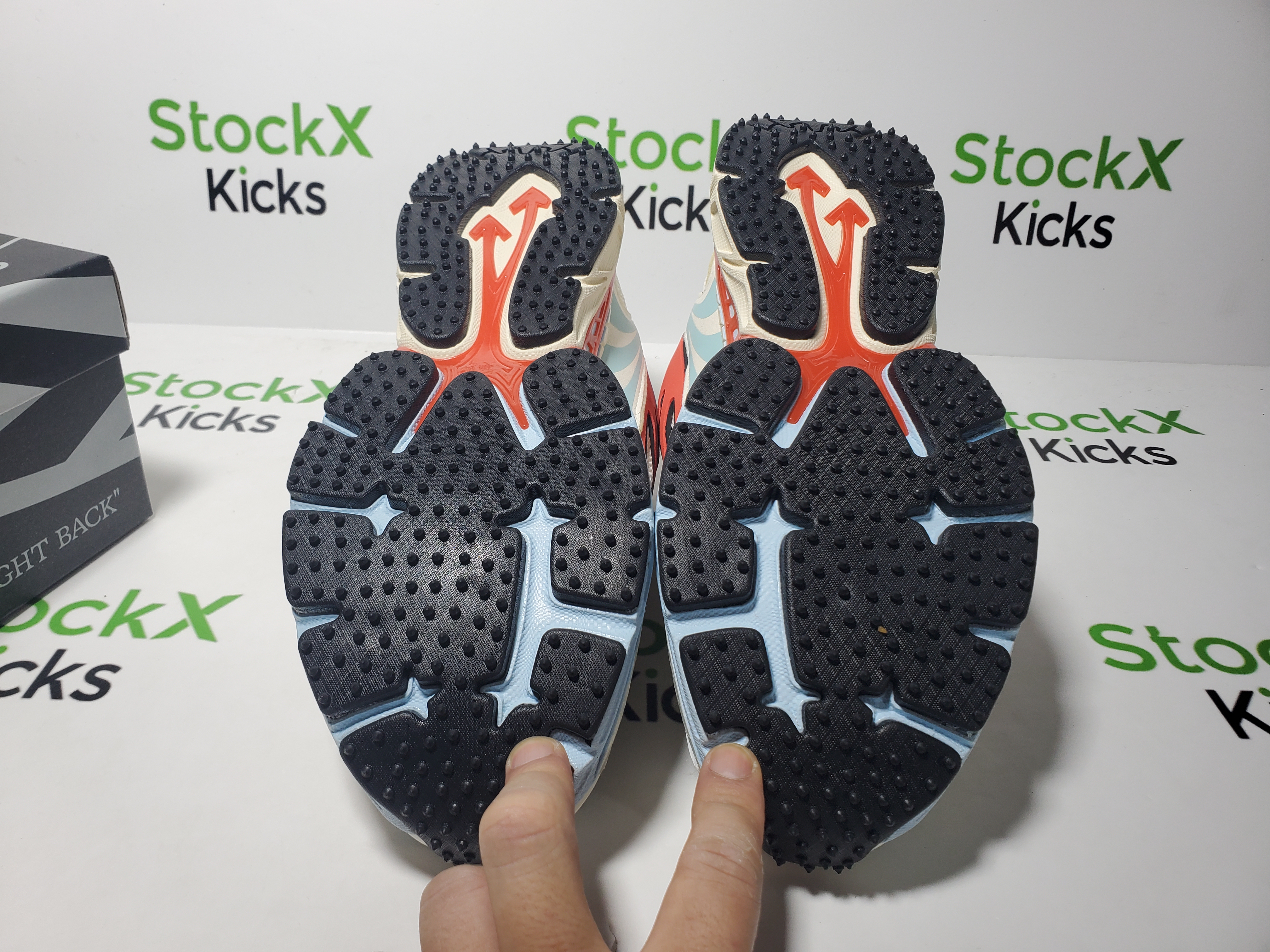 Off White Be Right Back Sneakers Powder Blue OMIA295S 26FAB005 7626 review StockxKicks 05