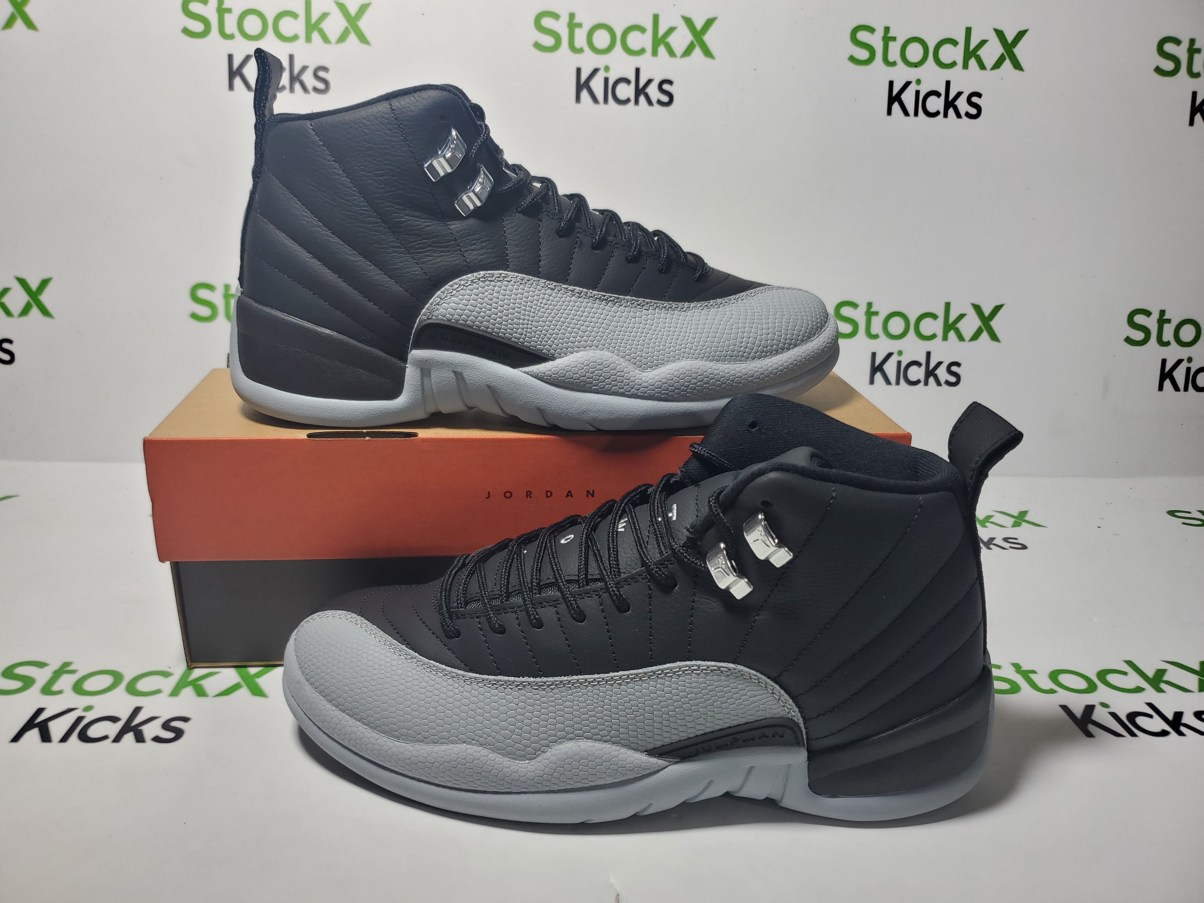 PK God Batch Air Jordan 12 Black Wolf Grey CT8013-019 review StockxKicks 01